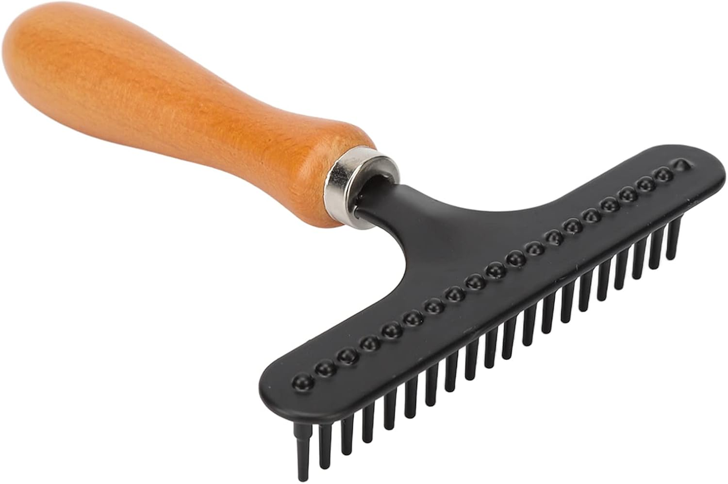 Handheld Carpet Rake - Metal Rug Comb for Plush Carpets, Handle Deshedding Brush for Pets, Portable Shag Rug Rake, Multifunctional Brush for Home and Beauty Salon Use image number 2