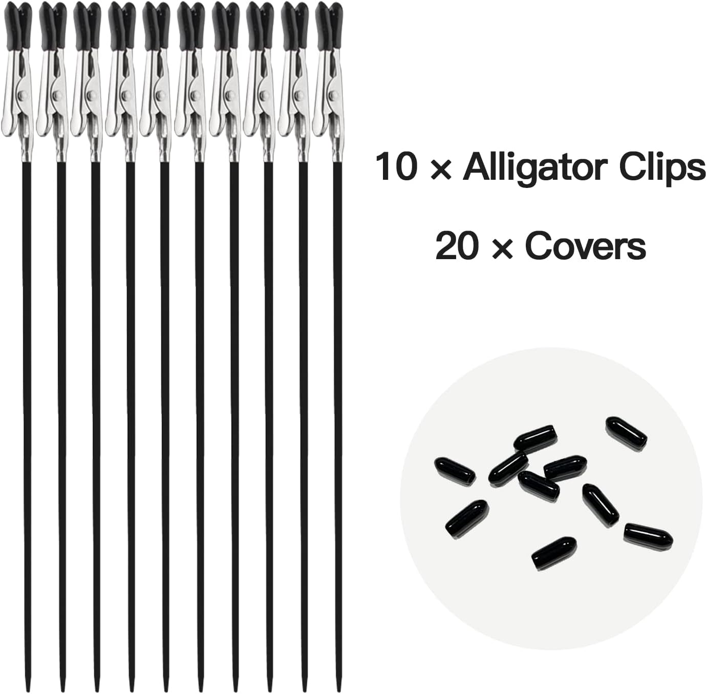 HUBEST 10 Pcs Alligator Clip Sticks with Model Painting Stand Base Holder Miniature Model Holder Alligator Clip Sticks Set for Airbrush Hobby Model Parts Models Assemble image number 2