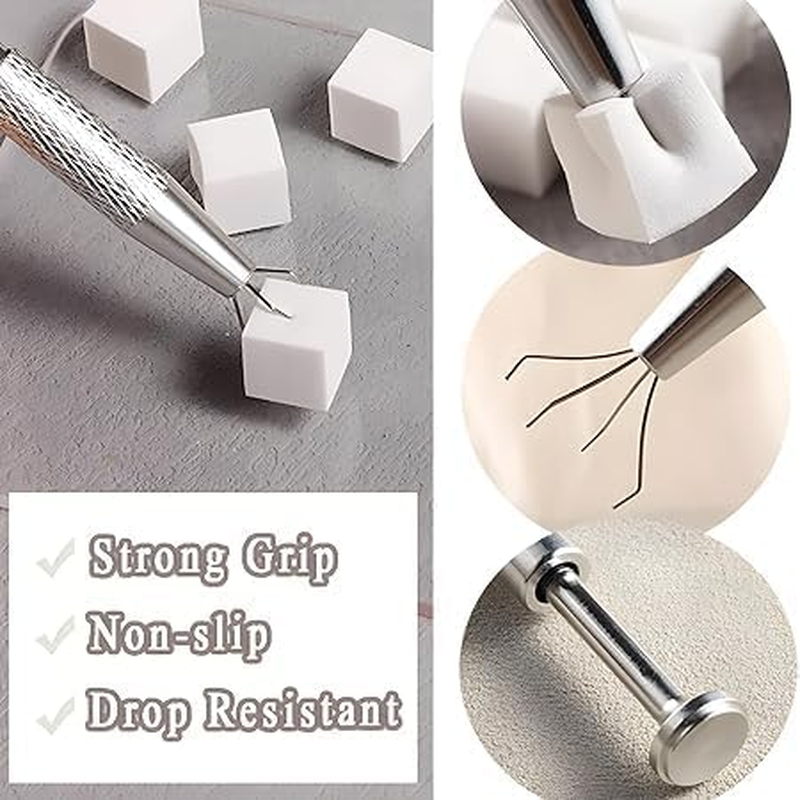 Nail Sponges,White Mini Nail Sponges,Nail Buffer Block (10MM, Count, 50)