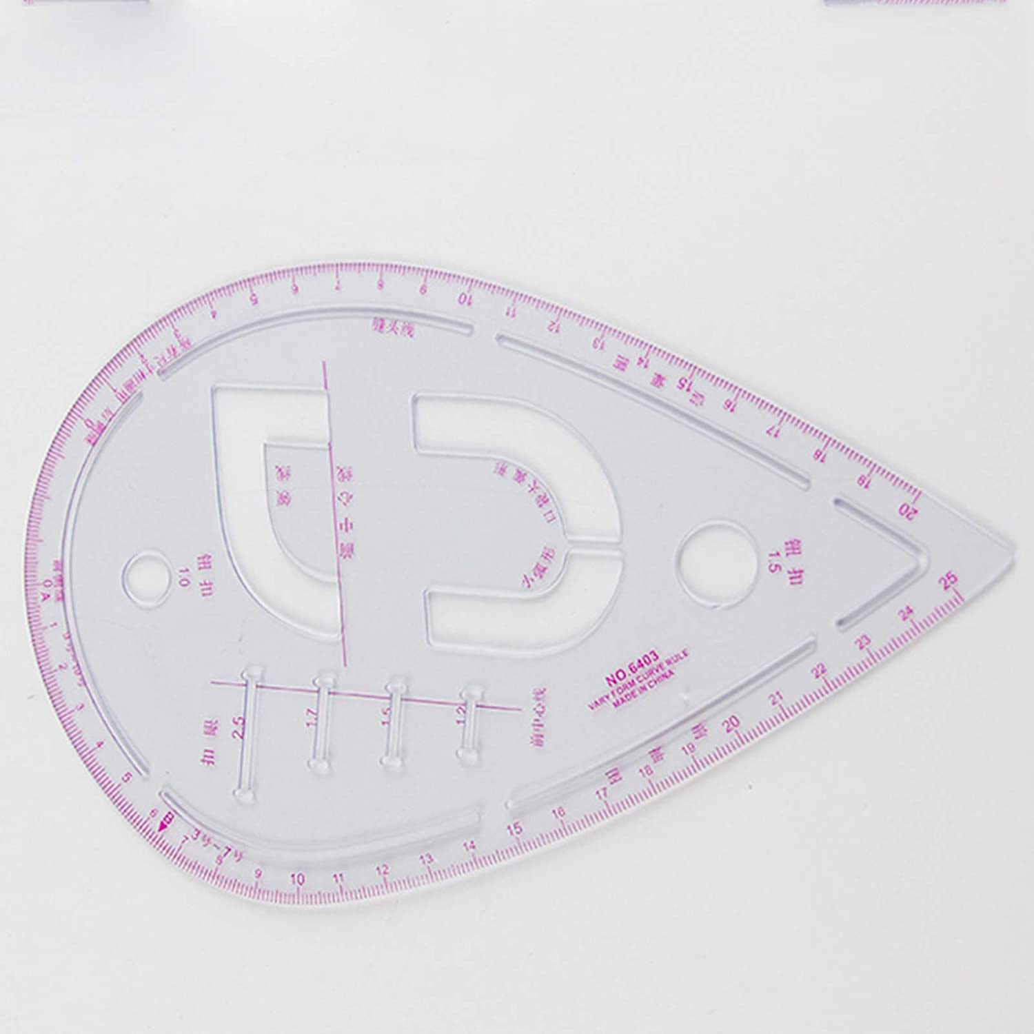 6PCS French Metric Ruler Clothing Fashion Ruler Curve Shaped Grading Rulers Sewing Tools for Sewing Dressmaking Pattern Design DIY Clothing Bendable Drawing Template image number 4