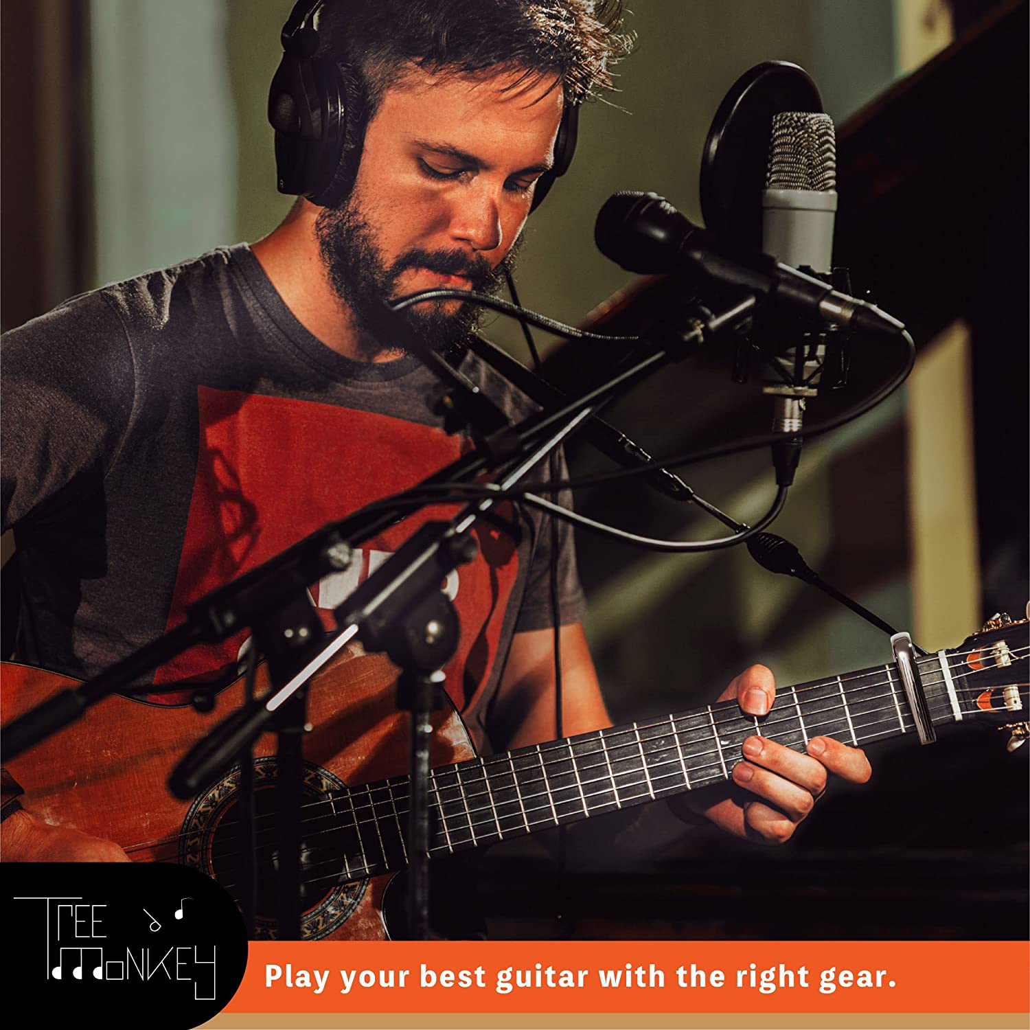 Performance Guitar Capo for Acoustic Guitars and Electric Guitars: Built to Last, No Fret Buzz - Perform with This Stylish Capo for Guitars with Confidence image number 2