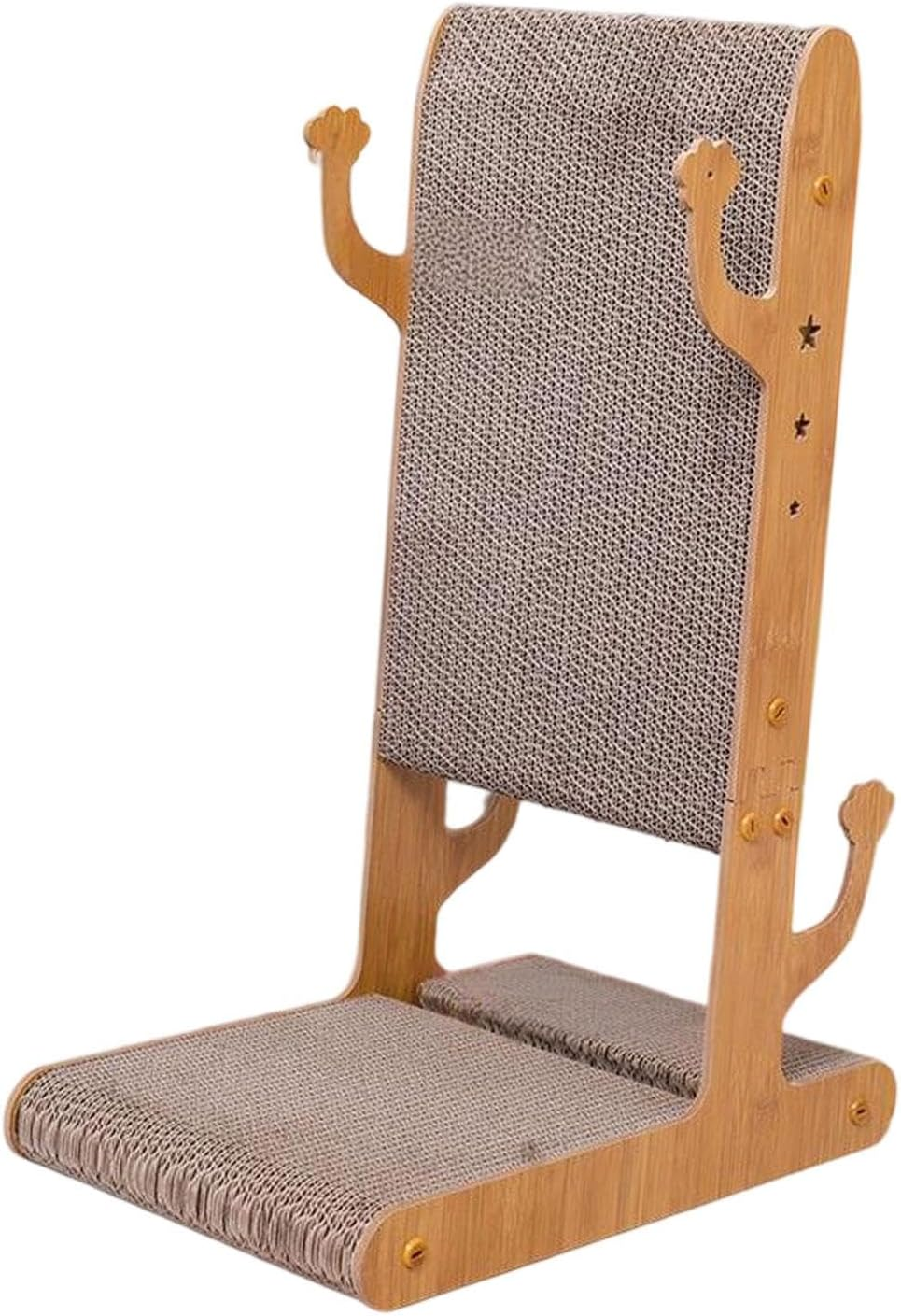 Yuksok T Shaped Cat Scratcher Pet Supplies, Rest and Play, with Bell Ball Toy for Indoor, Cat Scratching Board Furniture Protector, Style A