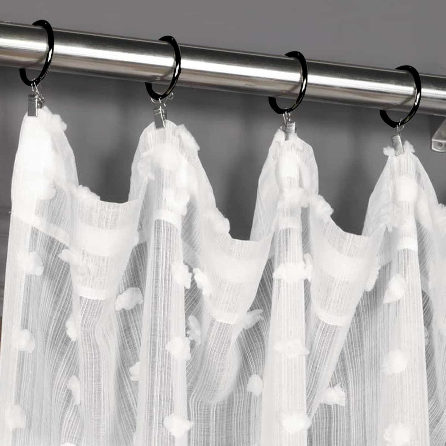 Binder Rings 30Pc, Book Rings 2 Inch, Flash Card Rings Large Index Card Ring Loose Leaf Binder Rings Black Ring Clips Metal Rings for Index Cards Rings for Paper image number 1