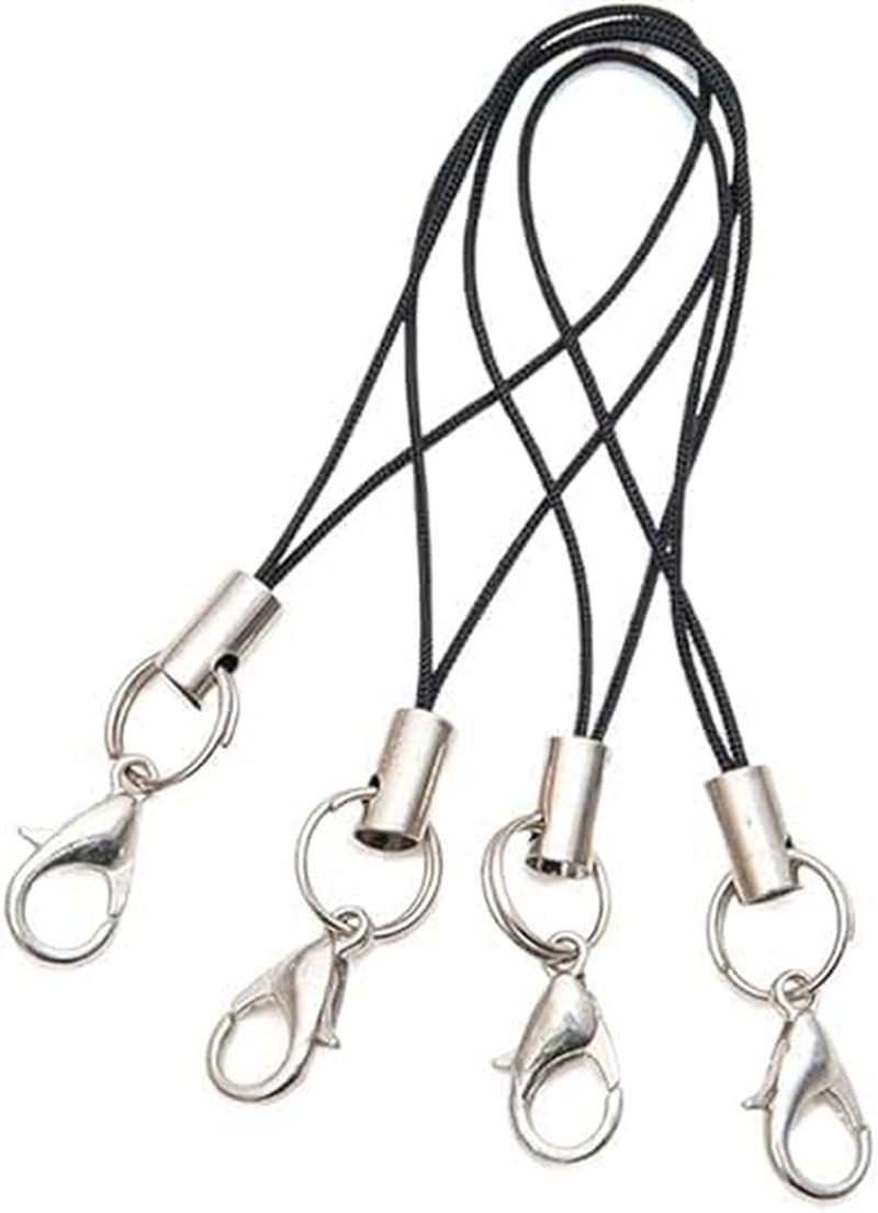 HODASHI 20Pcs Mobile Phone Rope Strap Charm Lariat Lanyard Phone Charms with Lobster Clasp Cords for Cellphone USB Drive, Keychain DIY Jewelry Accessories