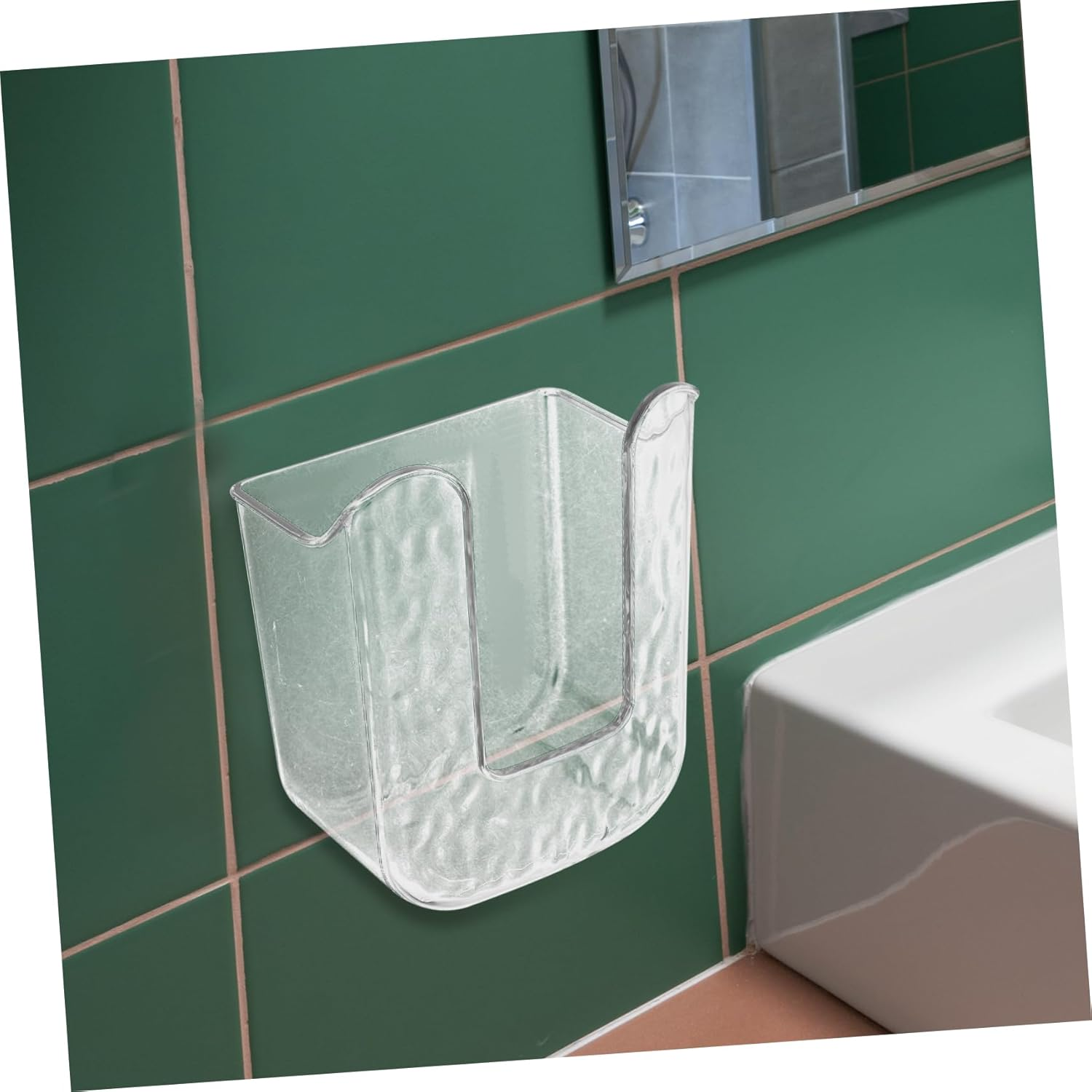 Alipis Toilet Paper Organizer Wall-Mounted Tissue Box Holder Wipes Container Bathroom Accessory image number 4