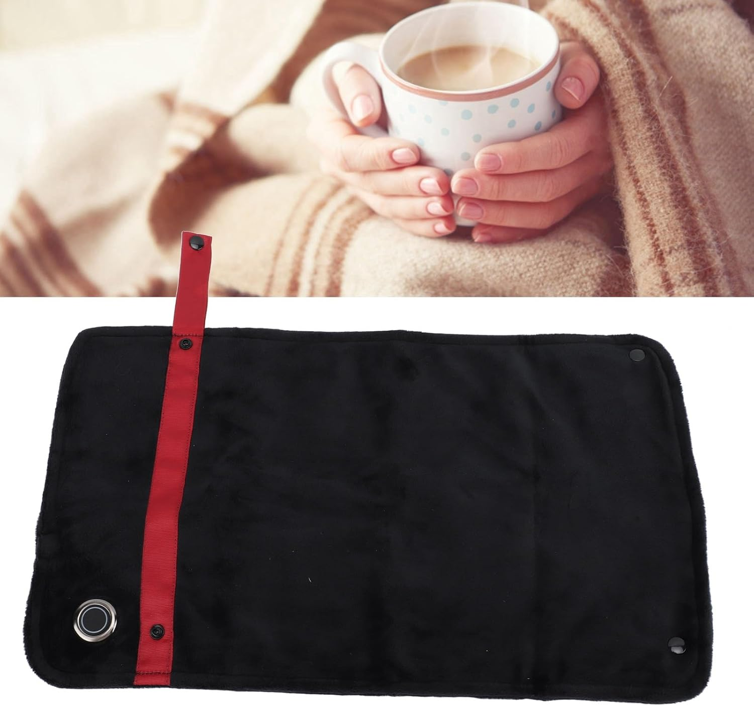 USB Heated Blanket, Cordless Heated Throw Blanket with Temperature Control, Mutipurpose Electric Heated Throw Soft Polyester Fiber Knee Heating Blanket for Home Office Camping image number 5