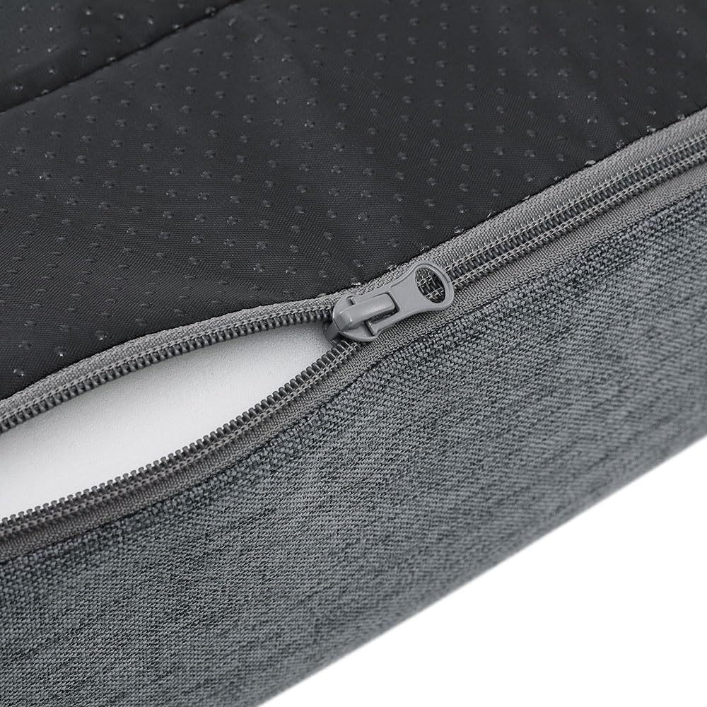 Pet Bed Dog Cat Large Calming Soft Cushion Egg Crate Washable Grey 90Cm image number 1