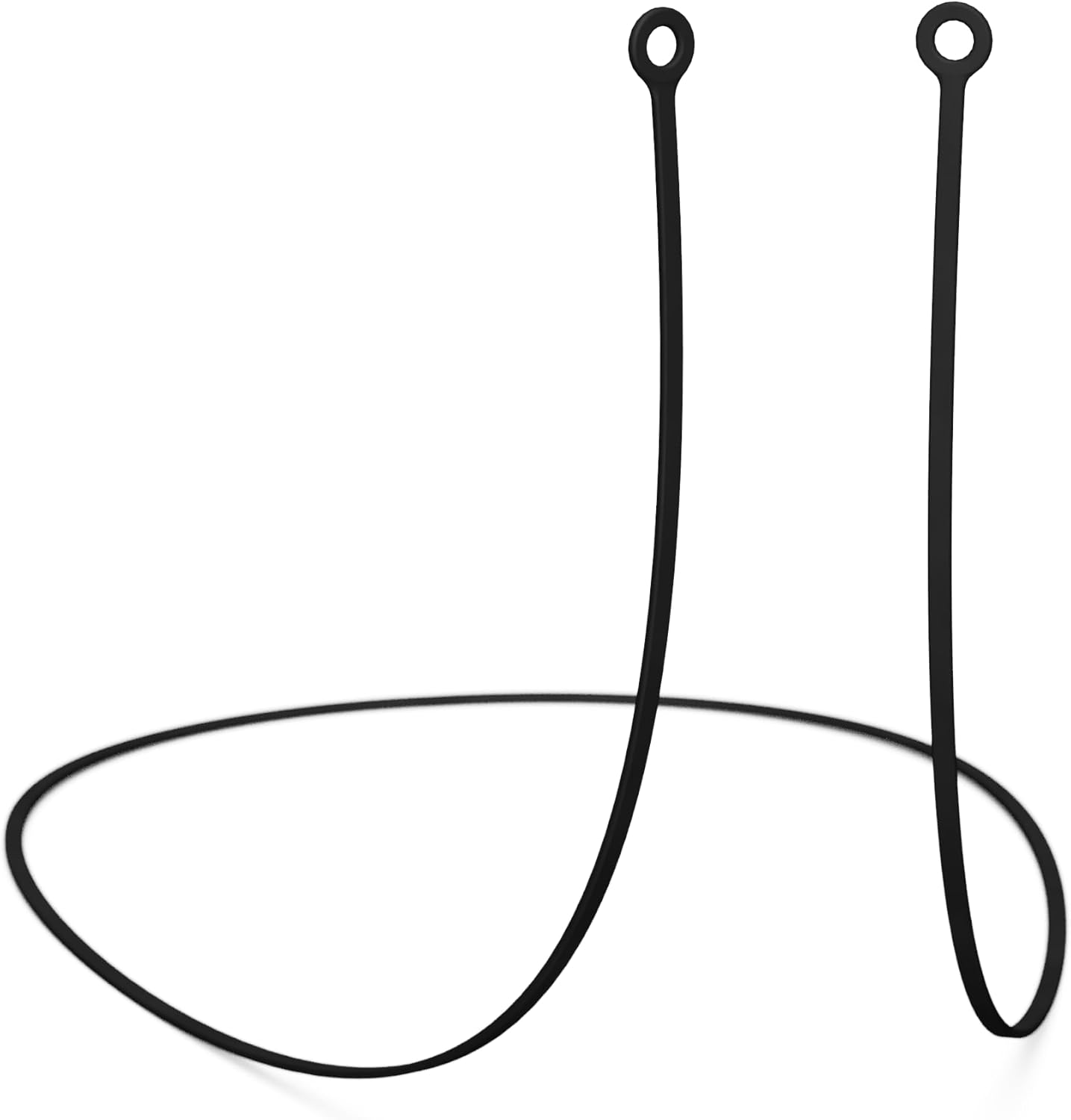 CURVD Earplug Lanyard, Soft Durable Flexible Silicone Cord Lanyards for Convenient Safe Hold of Earplugs, Earphones & Earbuds (Cloud)