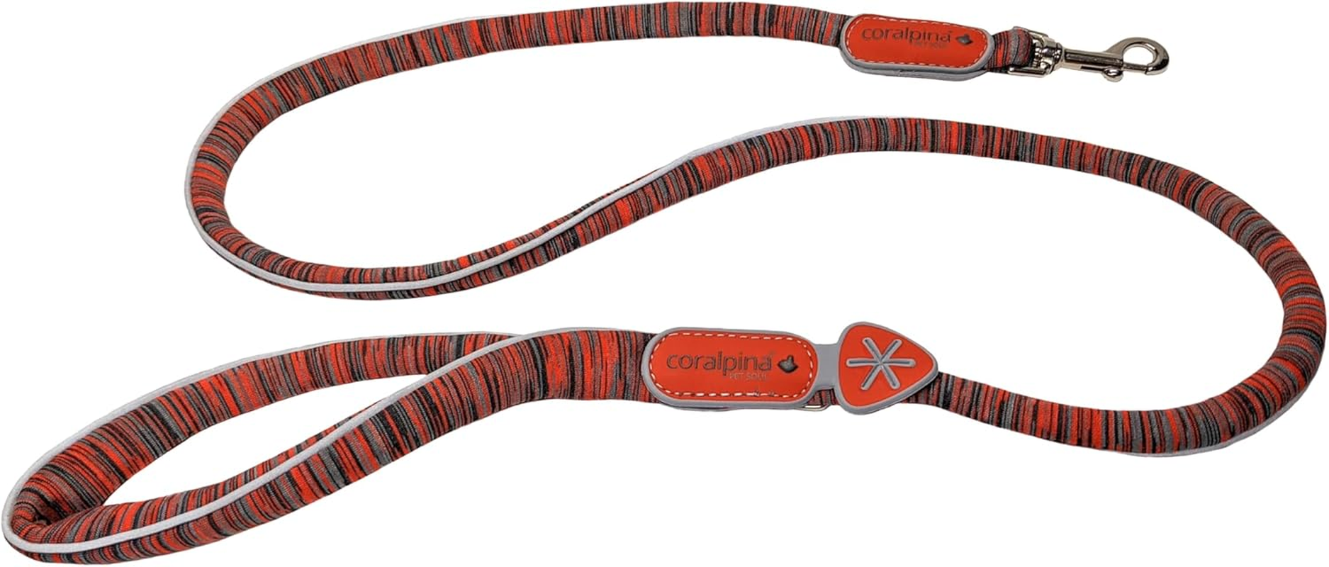 Coralpina - Powermix Simple and Durable Dog Lead with Reflective Parts and Padded Handle, Made of Durable Eco Materials and Nylon Core, Yellow Melange, Size 4/6