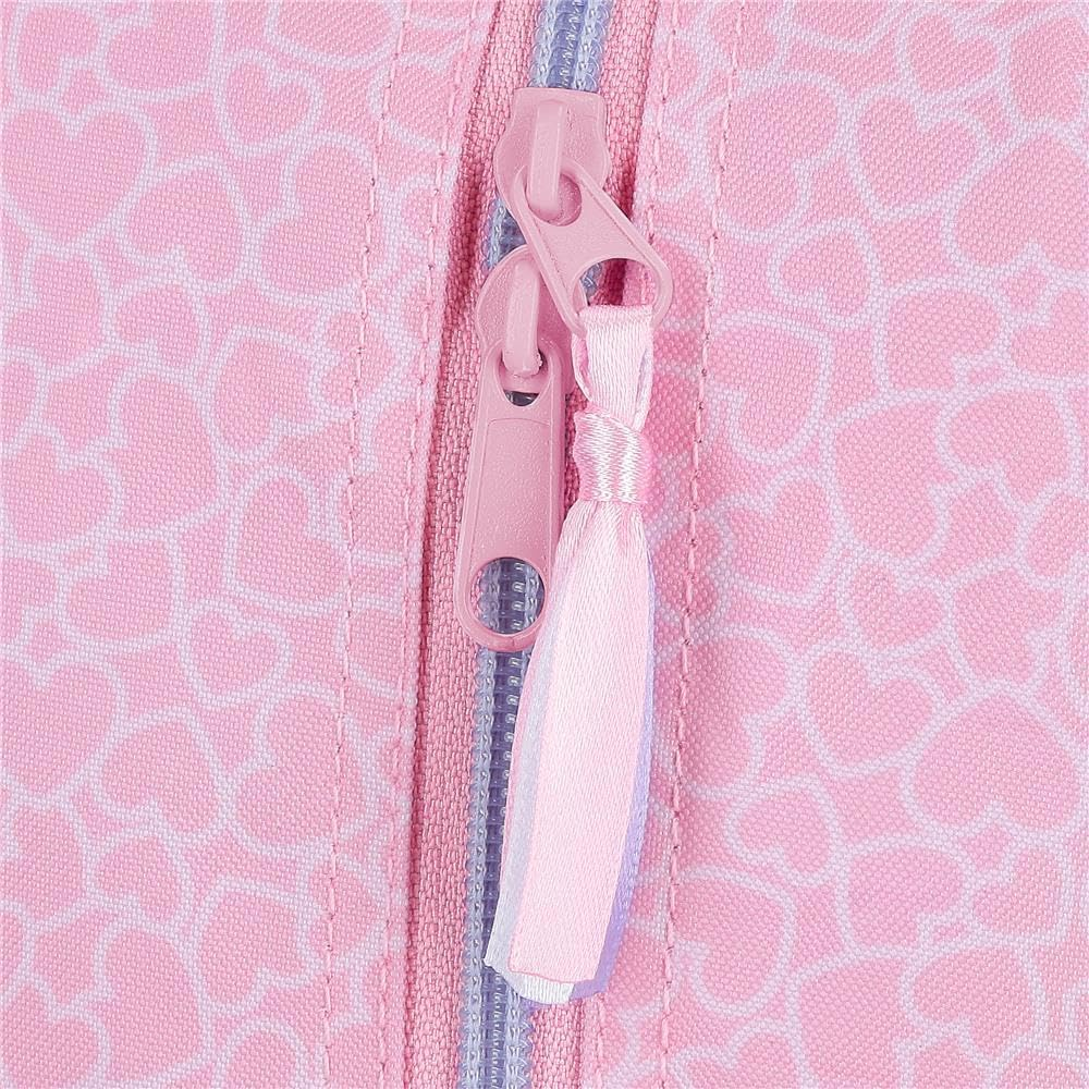 Hello Kitty Hearts & Dots Triple Pencil Case Pink 22X12X5Cm Polyester L, Pink, Triple Case, Pink, Triple Case image number 1