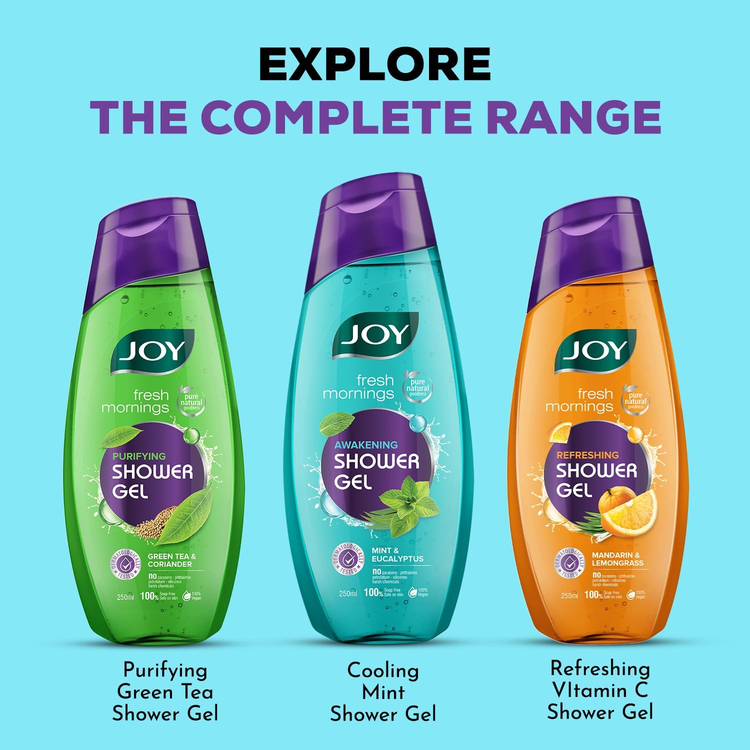 Joy Fresh Mornings Awakening Shower Gel ( Body Wash ) 250 Ml image number 2