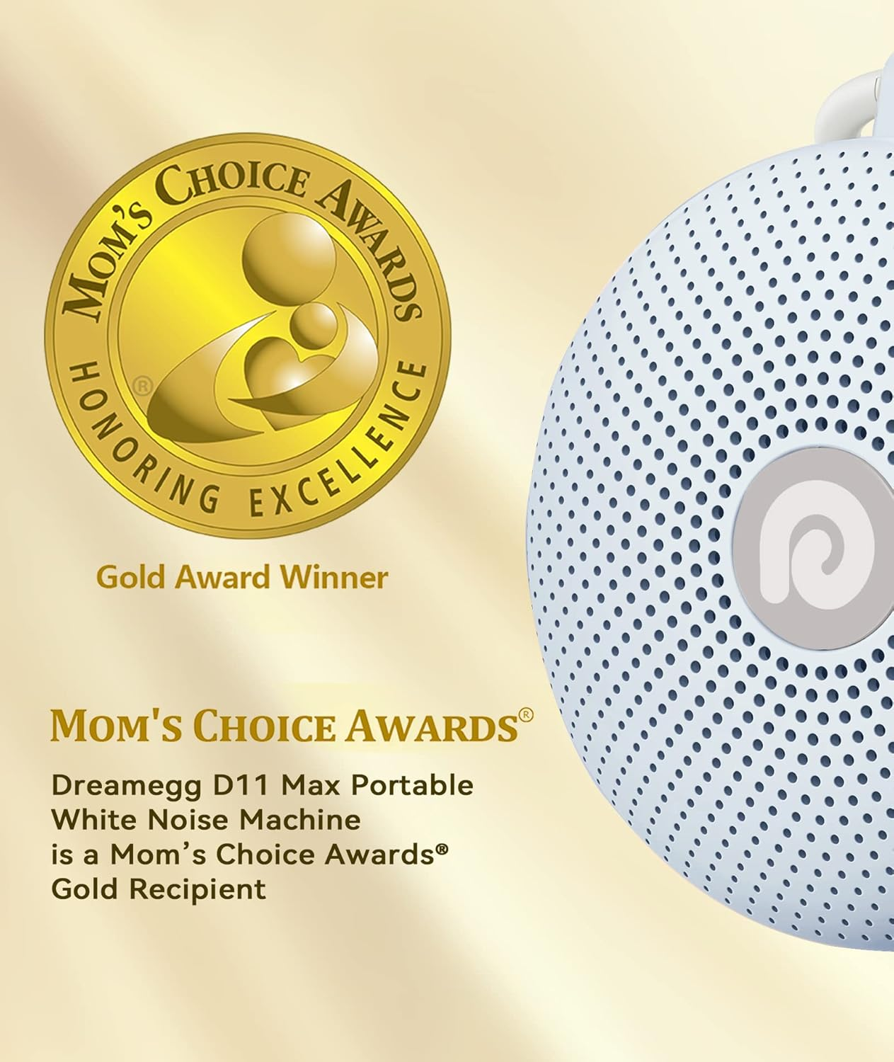 Dreamegg White Noise Machine &ndash; Sound Machine for Baby Kid Adults, Features Powerful Battery, 21 Nature Sounds, Lullabies, White Noise, Rechargeable Sound Machine for Home Travel Nursery Gift-Blue image number 1