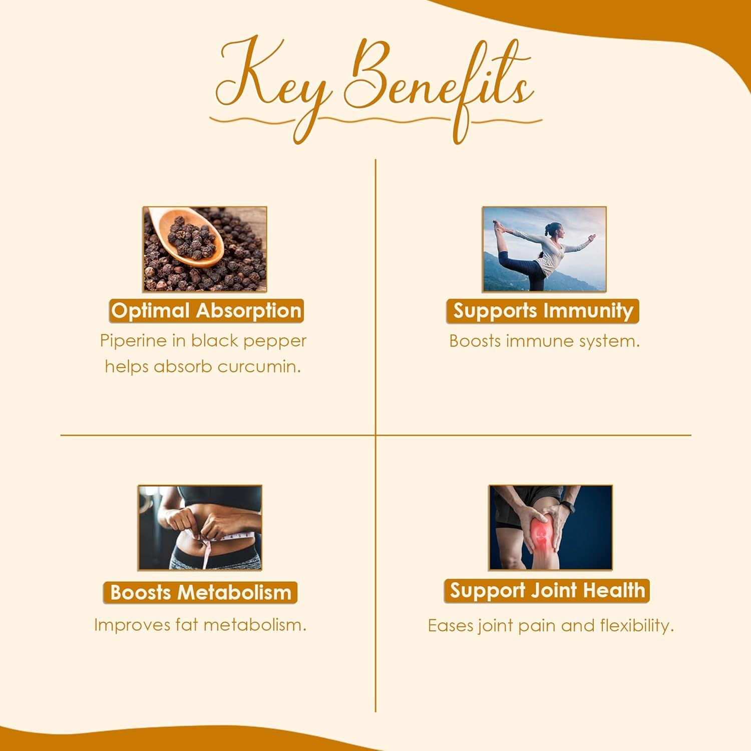 Turmeric Black Pepper Powder by Mi Nature | Curcuma Longa with Piper Nigrum |Pure & Natural| Free from Chemical Preservatives& Cruelty| Vegan, Gluten-Free, Non-Gmo | 454 Gram, 1 Lb (16.01 Oz) image number 1