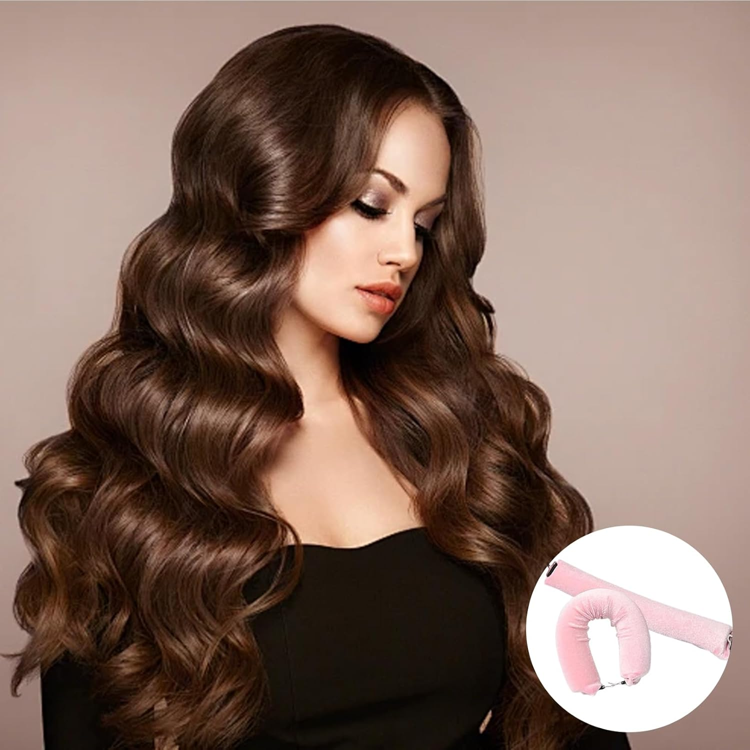 Pack of 3 Heat-Free Curls - Heatless Curls Band, Curls without Heat for Long Hair & Overnight Use image number 2