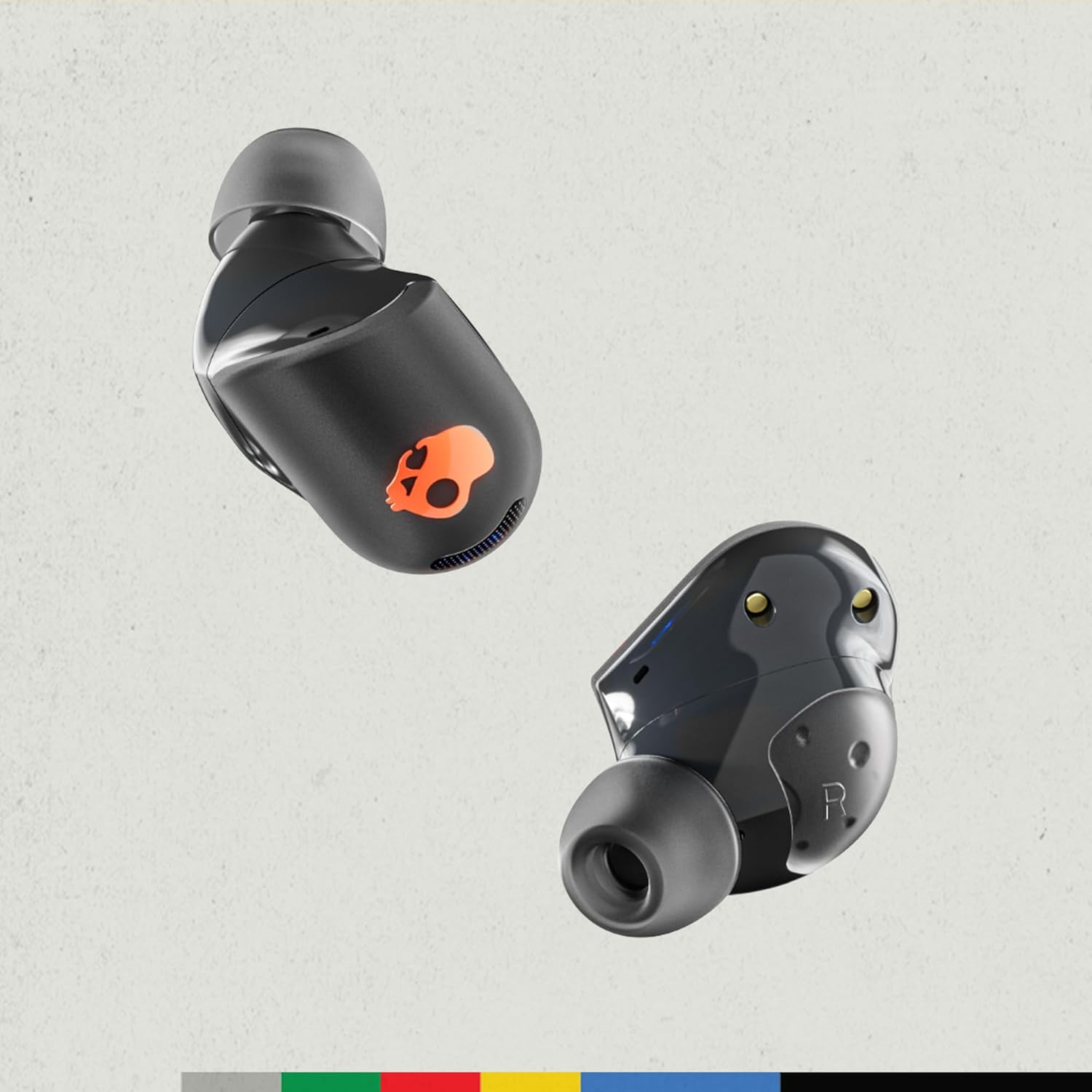 Skullcandy Sesh ANC Active In-Ear Noise Canceling Wireless Earbuds, True Black/Orange image number 4