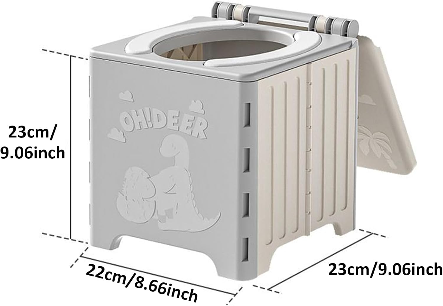 Portable Toilet for Camping,Foldable Outdoor Toilet for Camping | Outdoor Gear Potty Training Seat for Travel RV Beach Fishing Car Hiking Toddler Elderly Men Women image number 6