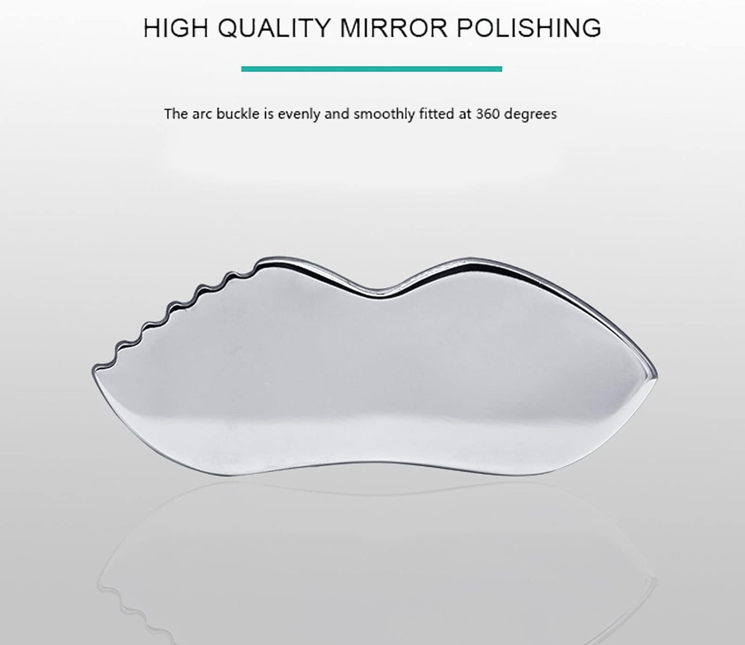 Gua Sha Facial Tool, Stainless Steel Massage Board with Comb Edge, Smoother Surface Gua Sha Tool for Body Care, Anti-Aging, Wrinkle Prevention, and Lymphatic Drainage image number 6