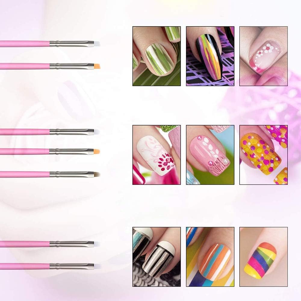 Nail Art Kit 50 Pieces Nail Design Tools Nail Dotting Tool Nail Foil Nail Striping Tapes and Rhinestones Crystals image number 2