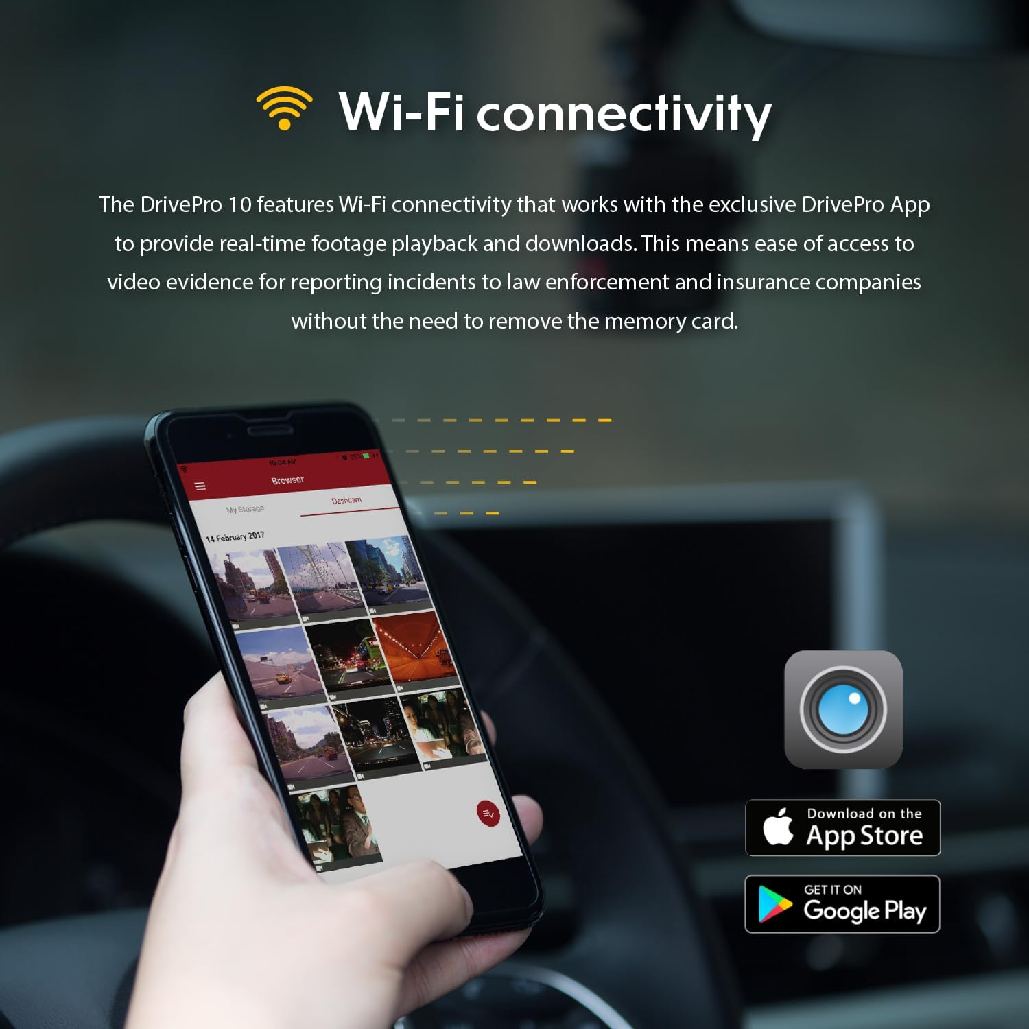 Transcend 64GB Dashcam Drivepro 10 Non-Lcd -2K QHD 1440P image number 6