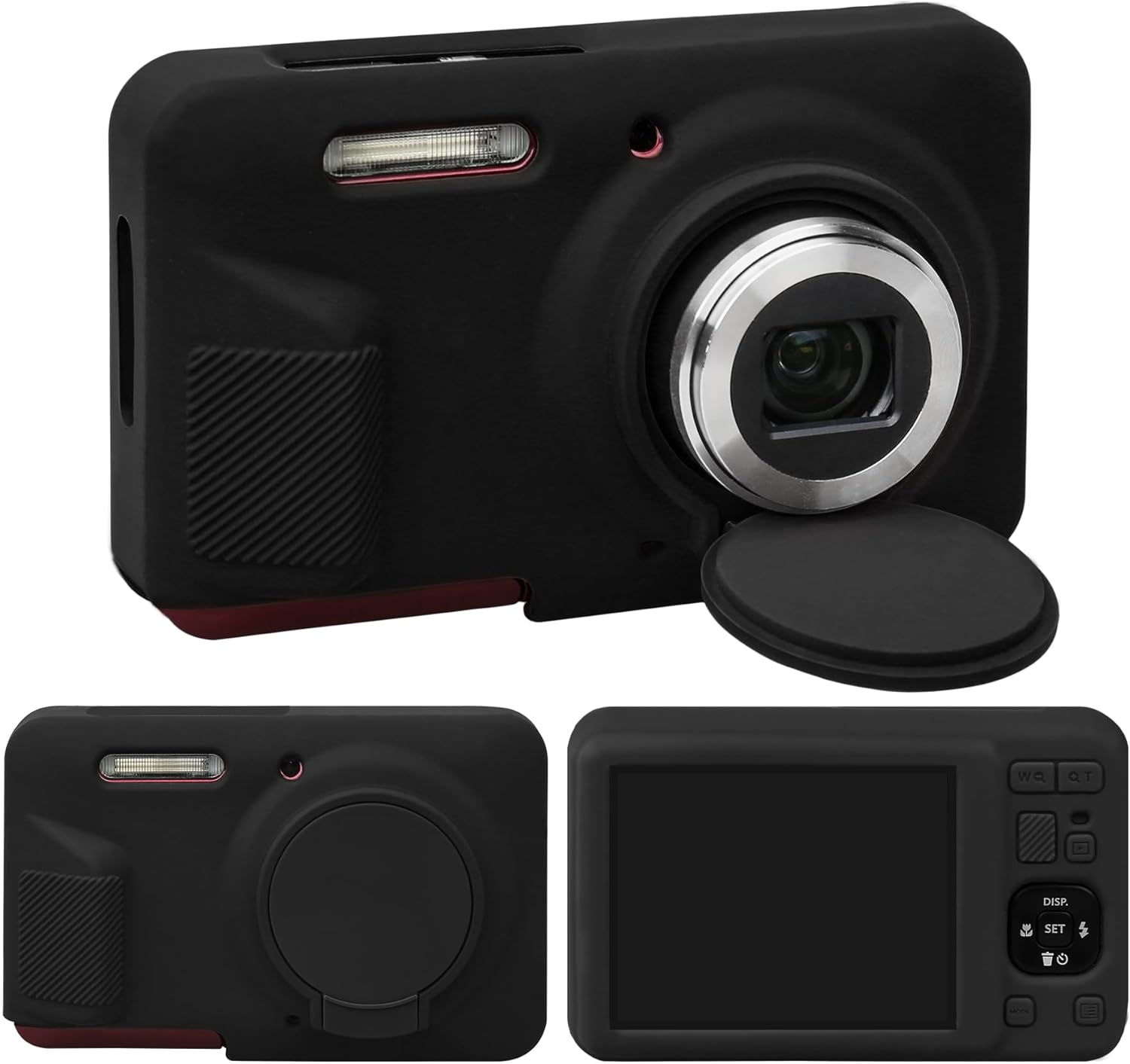 RAIALL Case for Kodak PIXPRO FZ55 Digital Camera, Soft Silicone Protective Case for Kodak PIXPRO FZ55 Vlogging Camera, Lightweight FZ55 Camera Case Cover Grip Body Skin, Brown