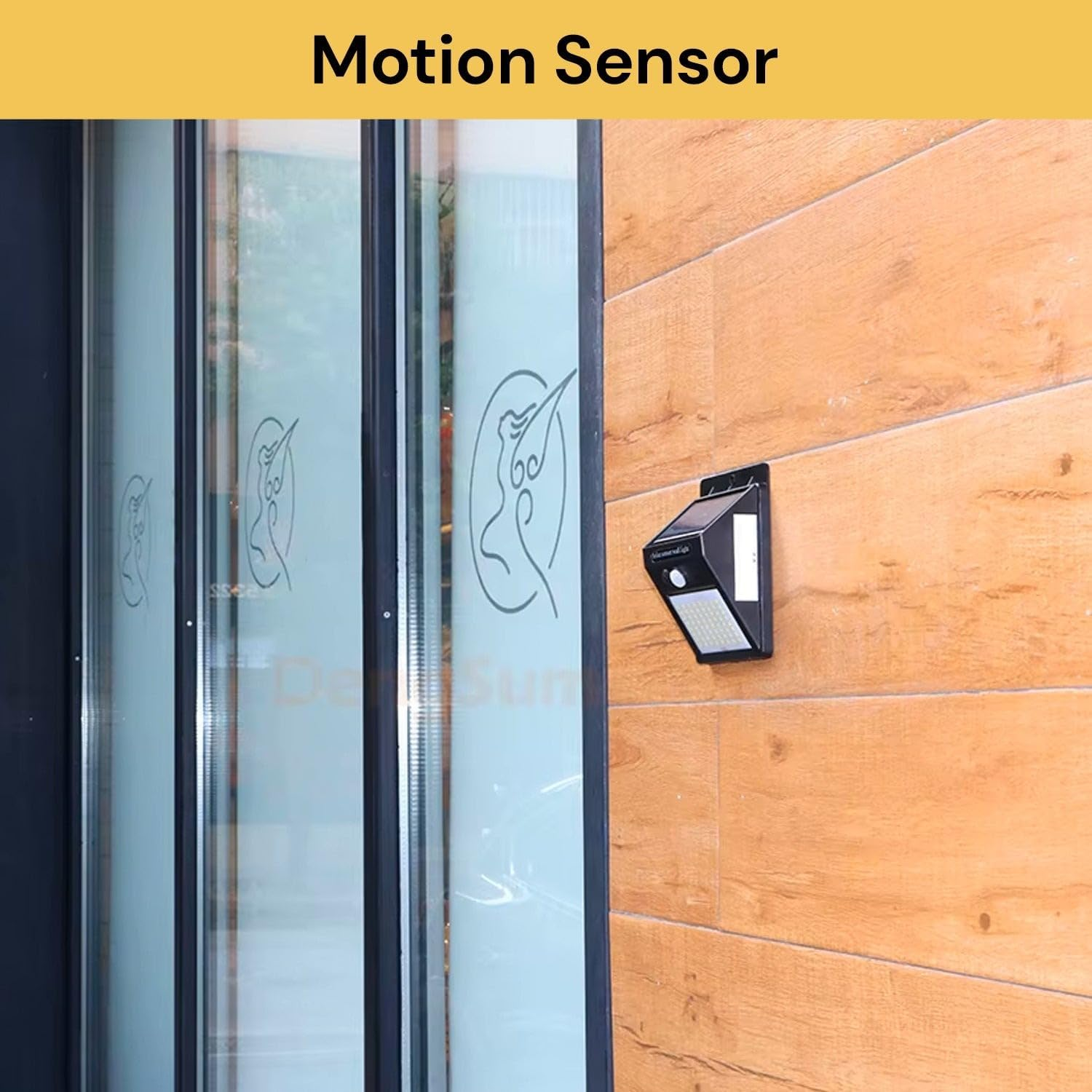 Ezonedeal Solar Lights, Outdoor Waterproof 16 LED Wireless Solar Motion Sensor Light for Patio Porch Path Yard Garden with Motion Activated Auto On/Off (2-Pack)