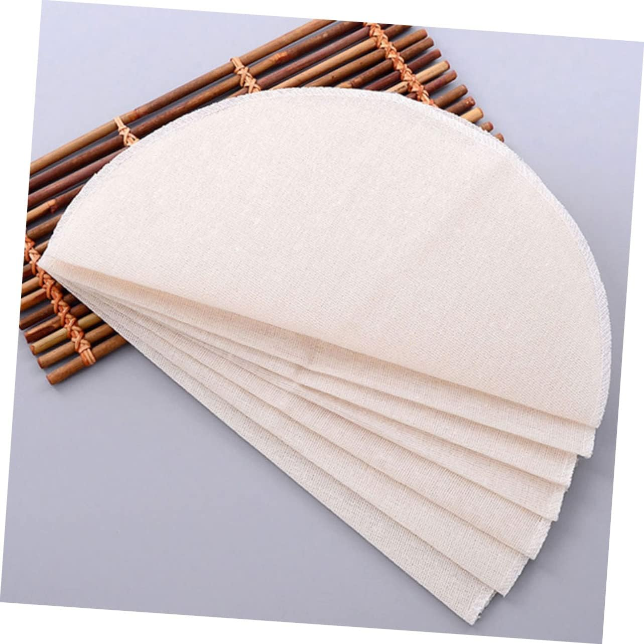 Alipis Cotton Steamer Mats and round Steamer Liners 26Cm Non-Stick Breathable Mesh Cloth for Dim Sum and Dumplings Kitchen Reusable 30Pcs Set for Food Steaming image number 3