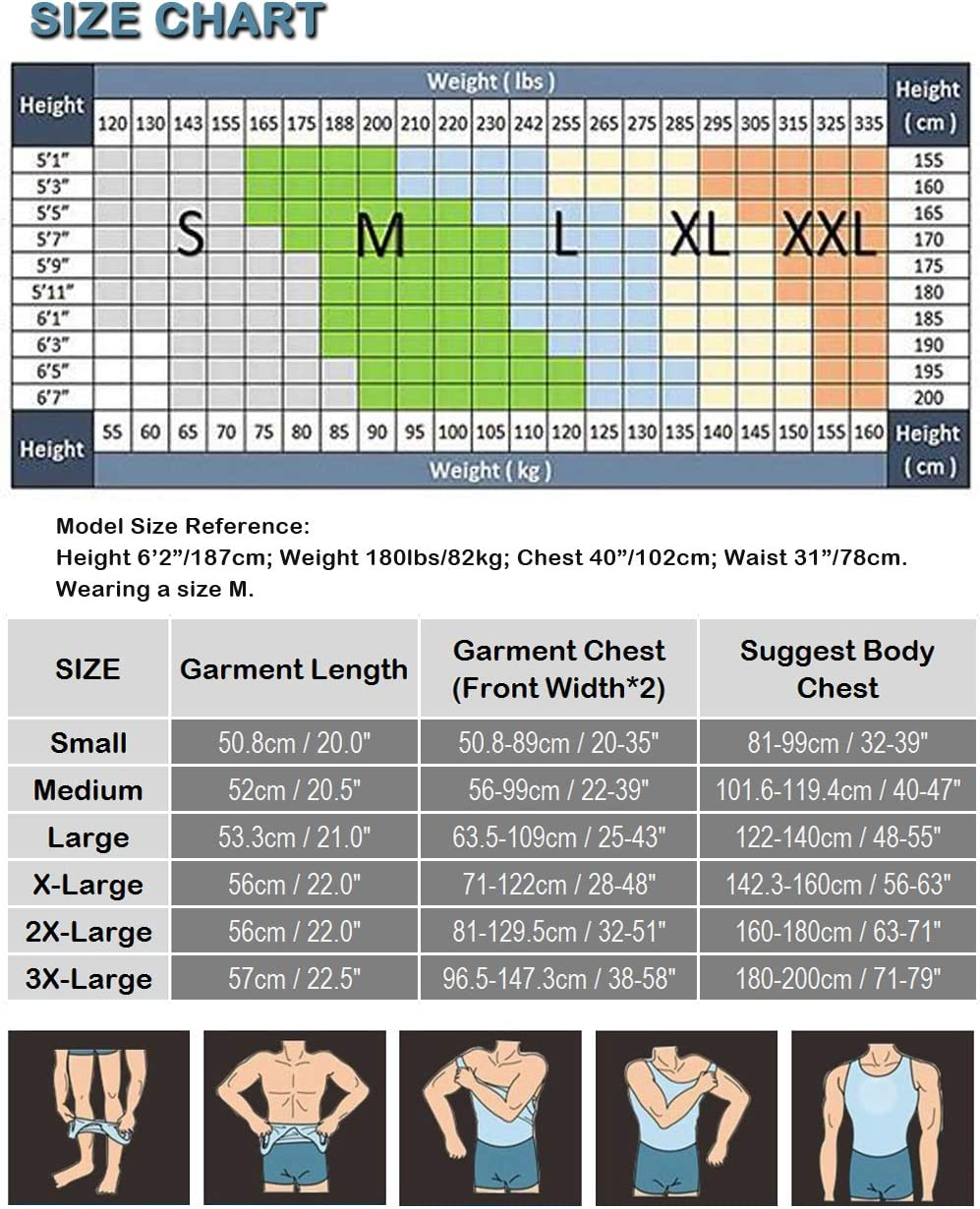 TOPTIE Men Slimming Body Shaper Compression Shirt Shapewear Sculpting Vest Muscle Tank