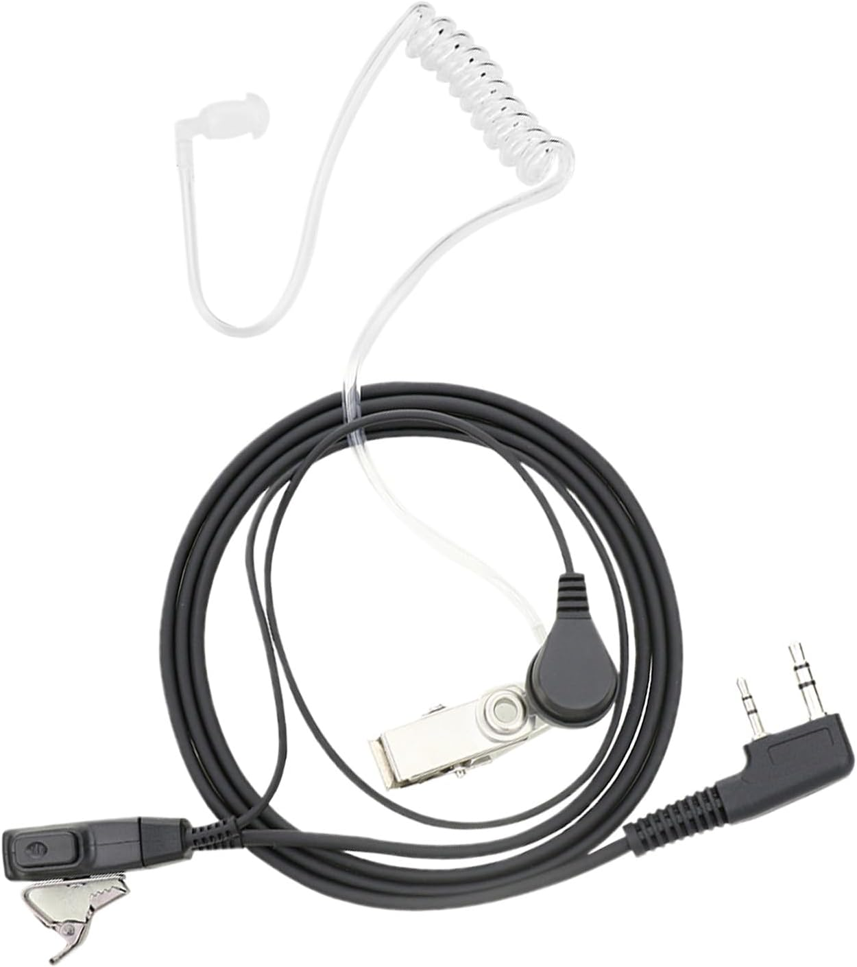 Erconsso Microphone Headset Covert Acoustic Tube - Transparent Earpiece Acoustic Tube Replacement,Ergonomic Design Versatile Earbuds Audio Parts for Enthusiasts Professionals Teens Families Adults