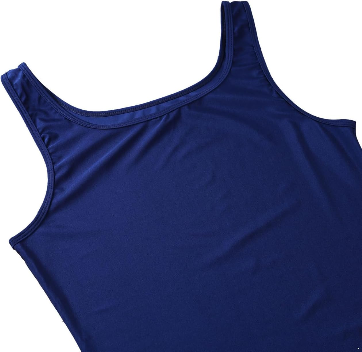 Miutii Mens Sleeveless Stretchy One Piece Bodysuit Dancewear Leotard Solid Gymnastics Bodysuit Sport Gym image number 5