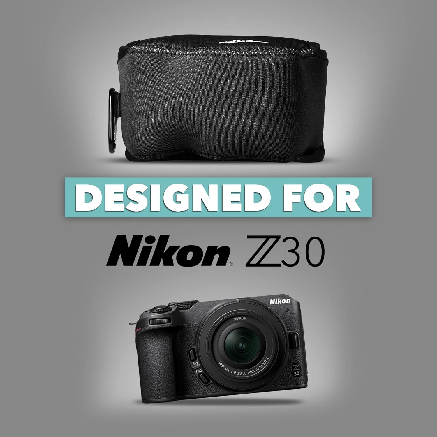 Megagear Ultra Light Neoprene Camera Case Compatible with Nikon Z30 - Black image number 2