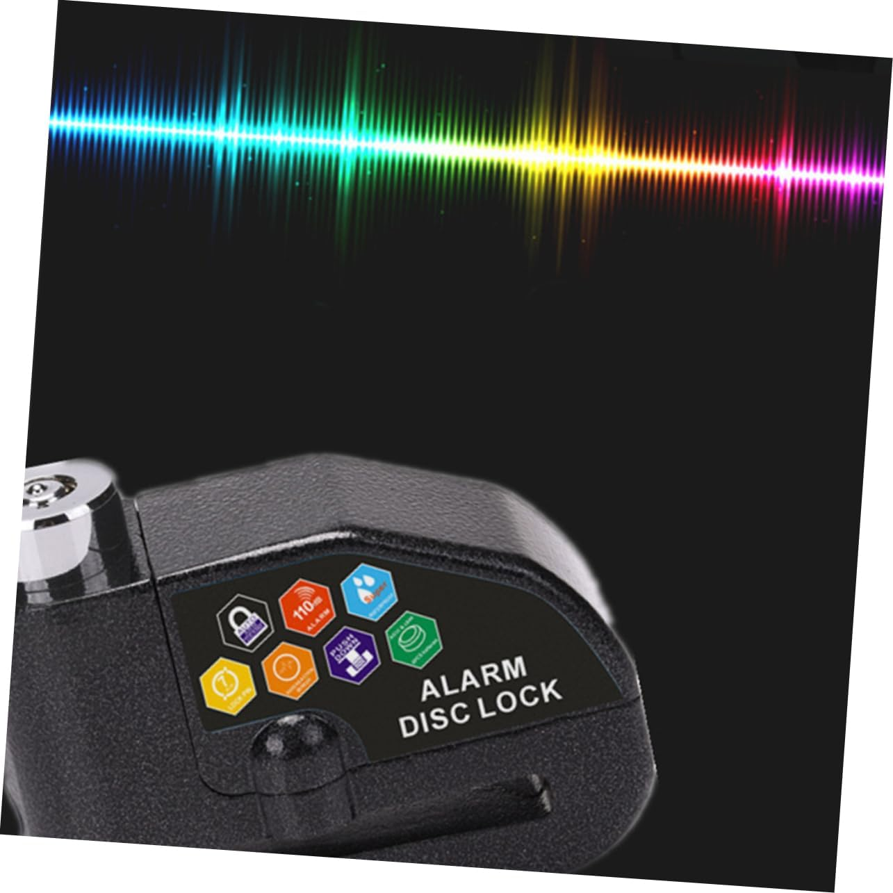 CHILDWEET Alarm Lock Motorcycle Disc Brake Lock Theft Alarm for Motorbike Scooter Bike Wheel Security image number 1