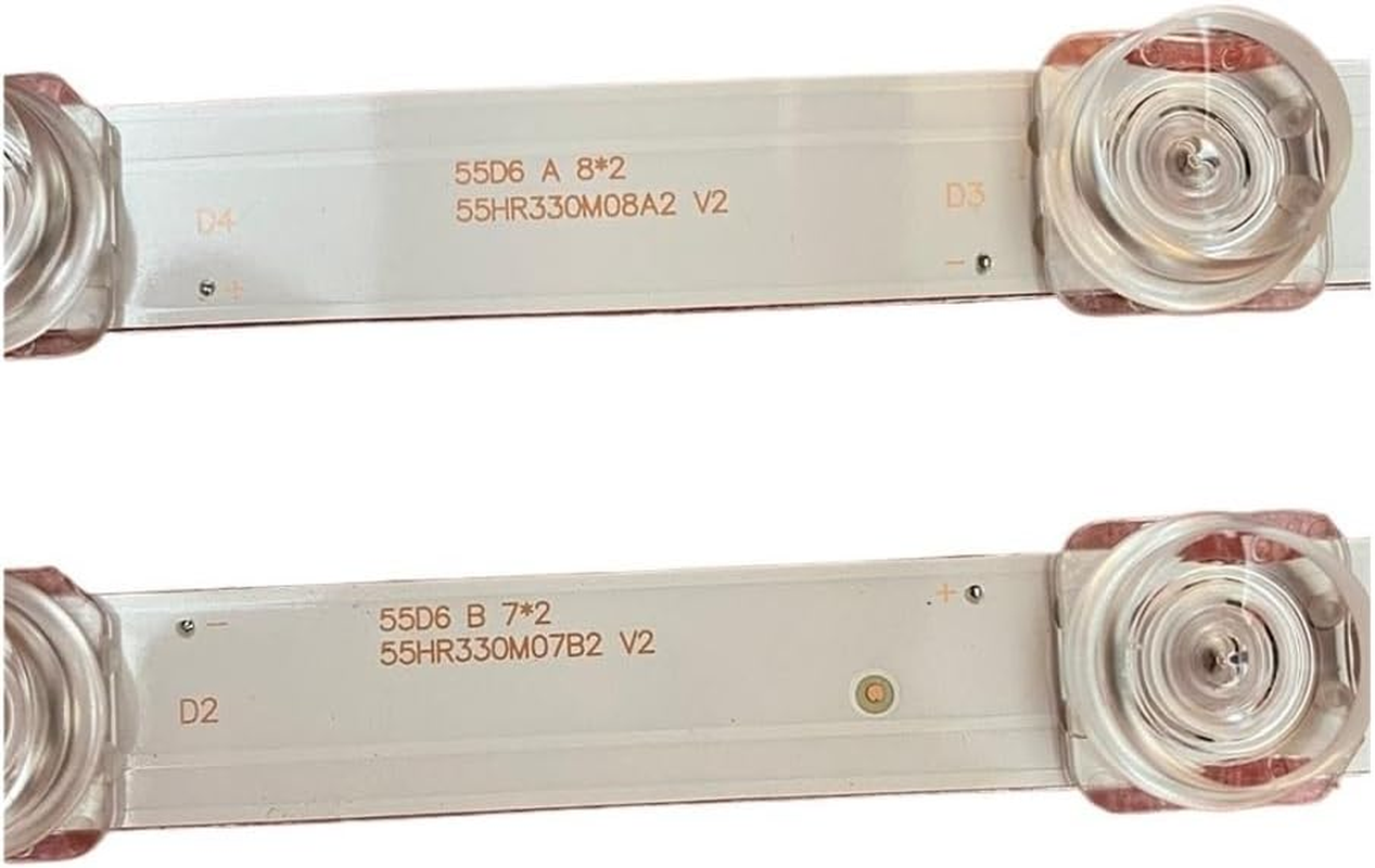 LED Backlight Strip Fit for Thomson 55S425 55S423 55S421 55P65US 55U3800C 55P65 55D6 55F6 55L2 4C-LB5507-PF02J HR03J 55HR330M07B2 V2(5Set for 5 TV) image number 3