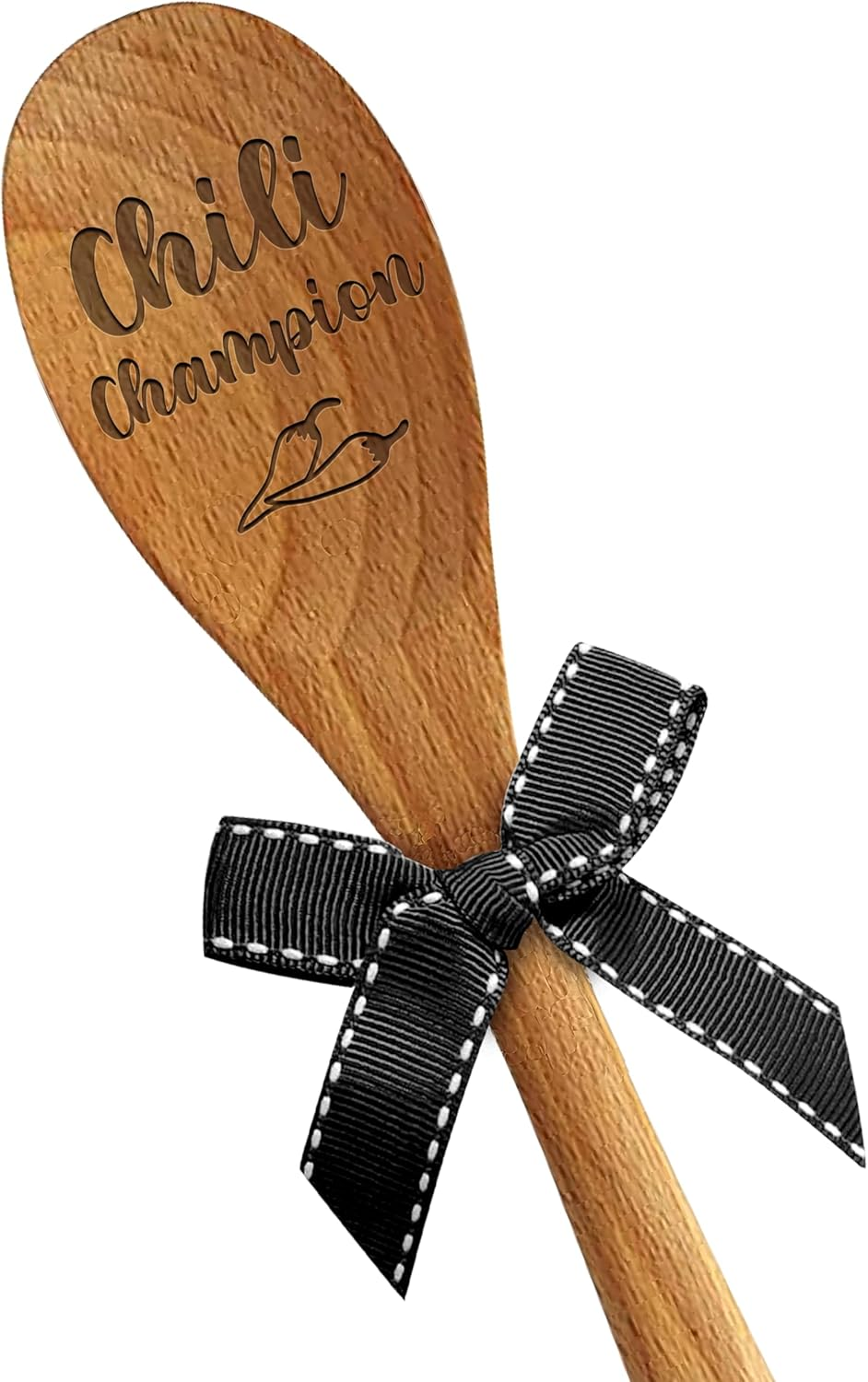 LRUIOMVE Chili Champion Wooden Serving Spoon - Suitable for Cooking, Chili Contests, Mixing, and Stirring - Great for Chili Cook Offs - Funny Spoon Gifts for Him, Her, Boys, Girls, Husband, Wife image number 5