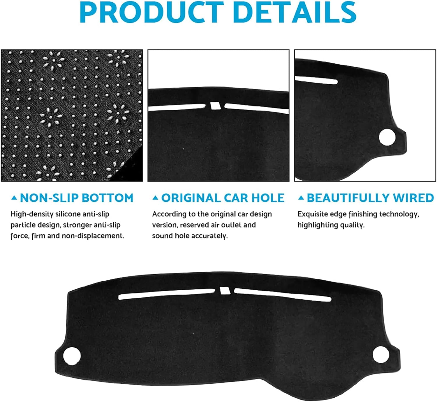 MAX COOL Dash Mat Dashboard Cover Non-Slip Carpet Suitable for Kia Stonic YB 2017-2023 image number 4