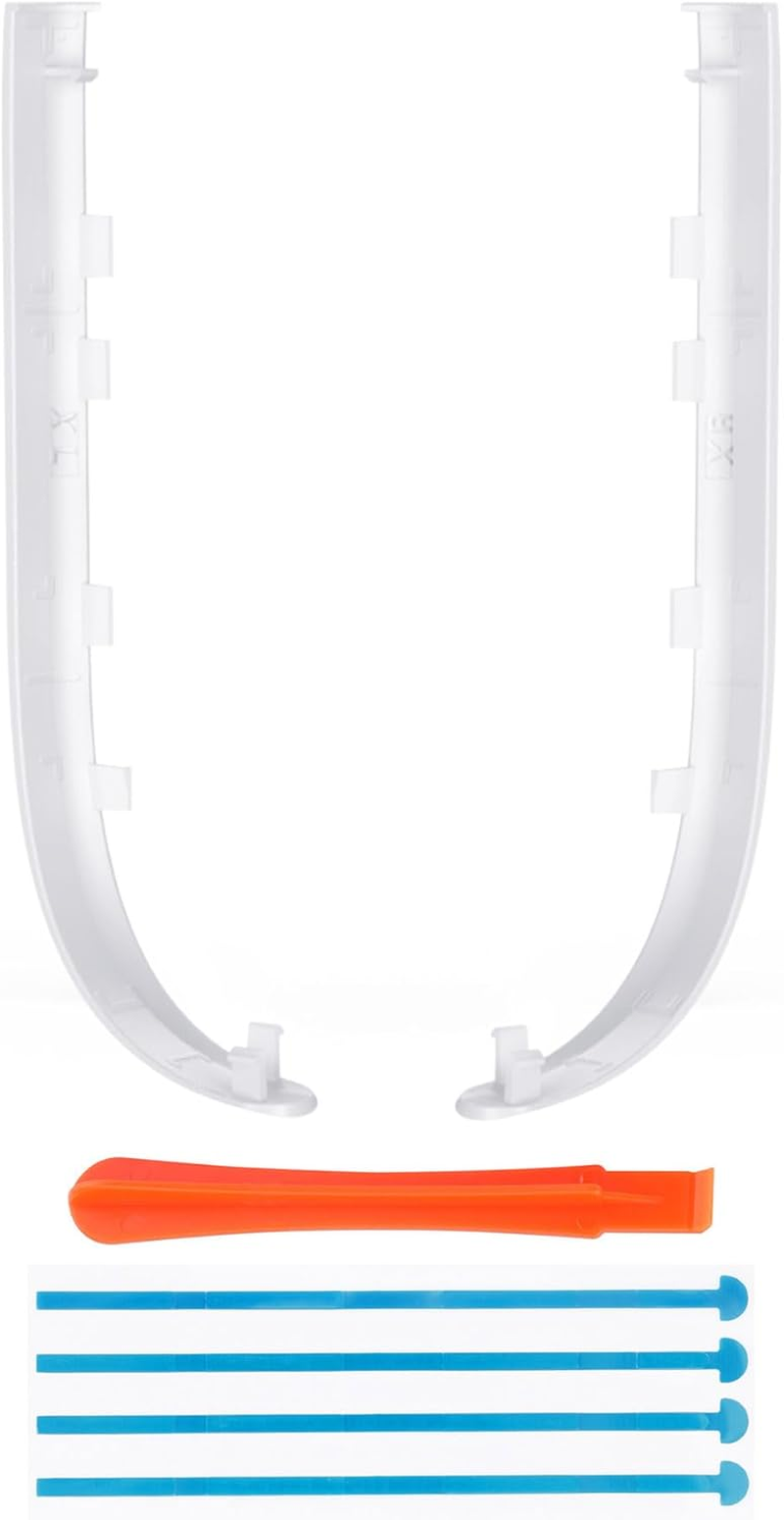 Extremerate Replacement Decorative Strips for Joycon 2, Custom DIY Decoration Strip Side Housing Trim Shell with Prying Stick for Nintendo Switch 2 Controller - White - Clear image number 3