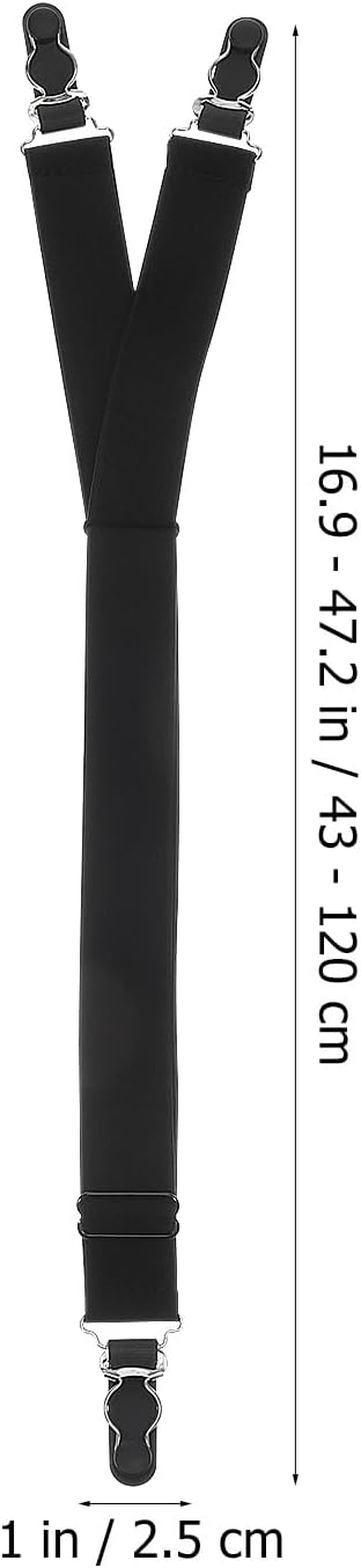 DECHOUS Shirt Stays, Adjustable Elastic Straps Men Shirt Stays Garter with Non-Slip Locking Clips Men Accessories Holder Straps for Men Women Military or Professional image number 5