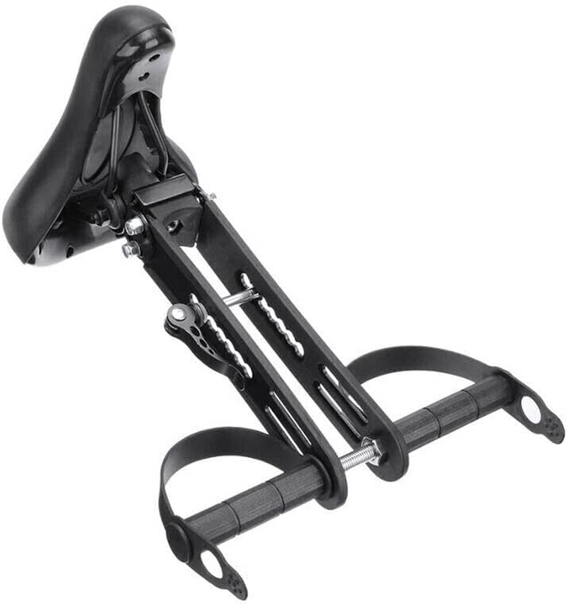 Front Mounted Child Bike Seat, Detachable Kids Bicycle Seat with Armrest, Adjustable Top Tube MTB Seat, Fits Flat and Sloping Tubes image number 5