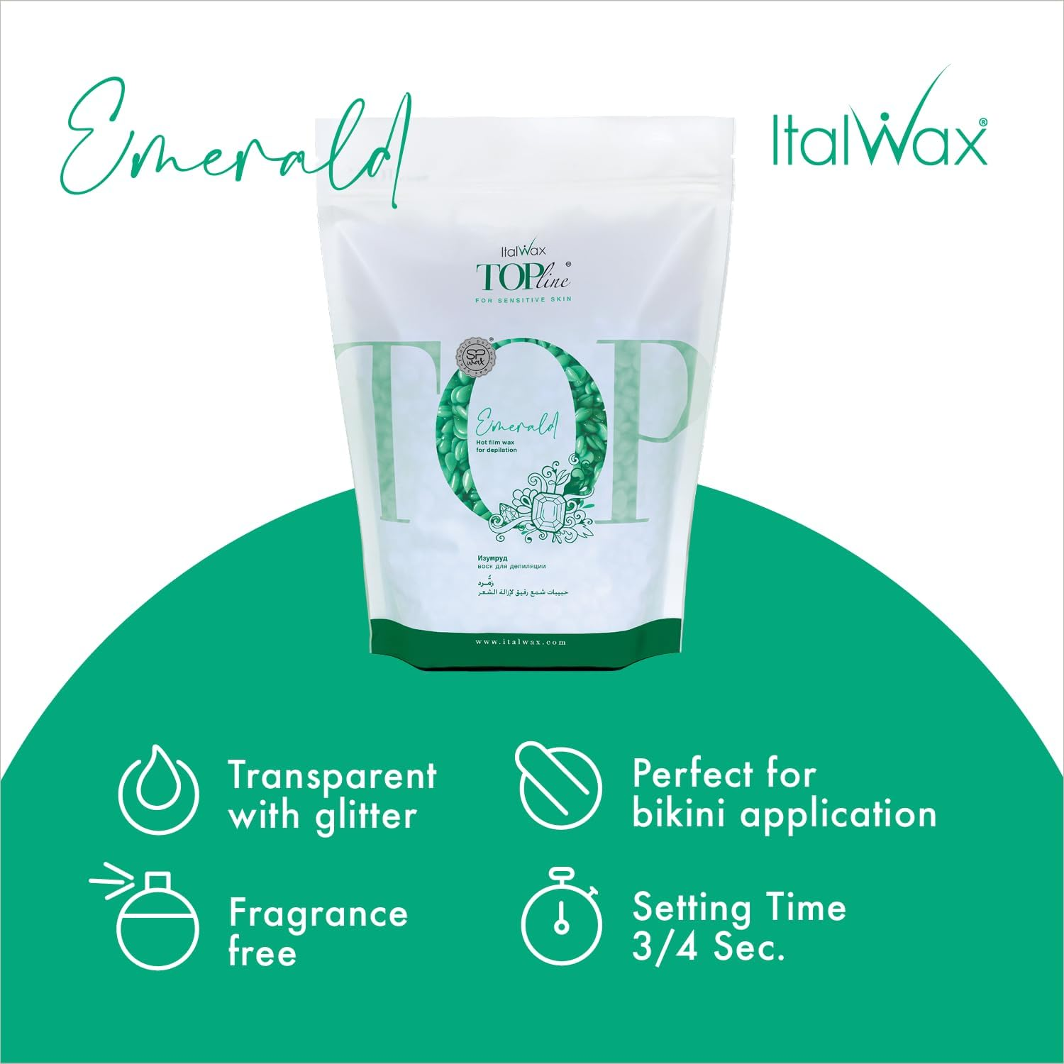 ITALWAX - HARD WAX EMERALD TOP LINE (750G)