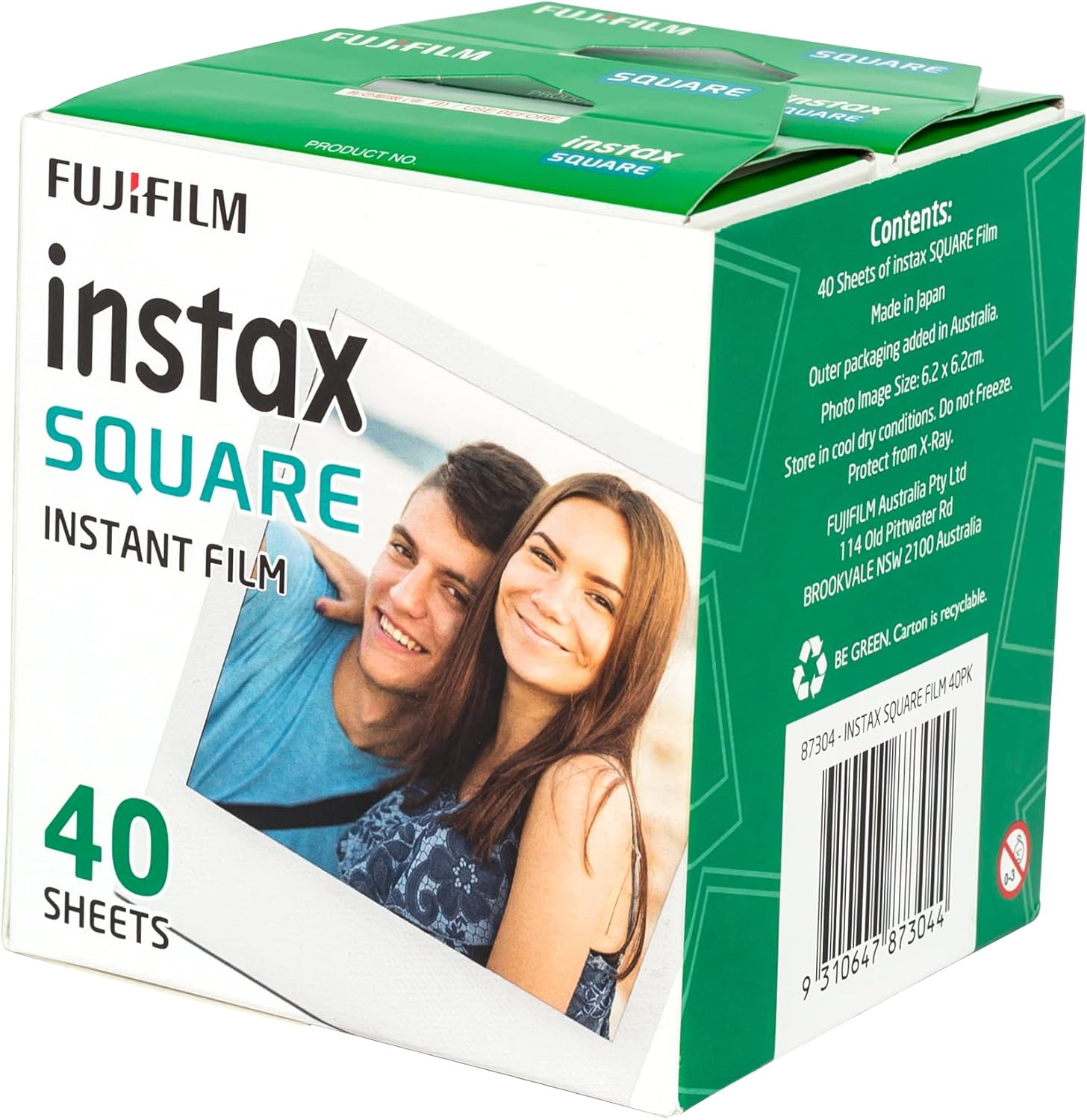 Instax Fujifilm Square Film, White 40 Pack image number 3