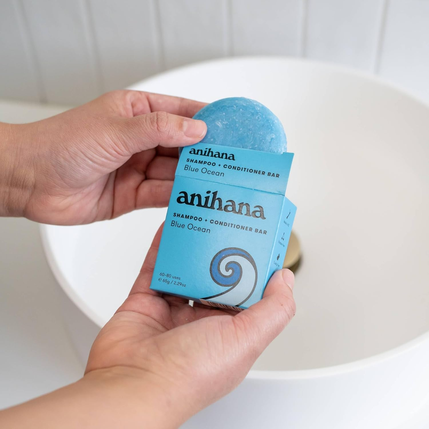 Anihana Ocean Cruz Shampoo and Conditioner Bar 65 G image number 1