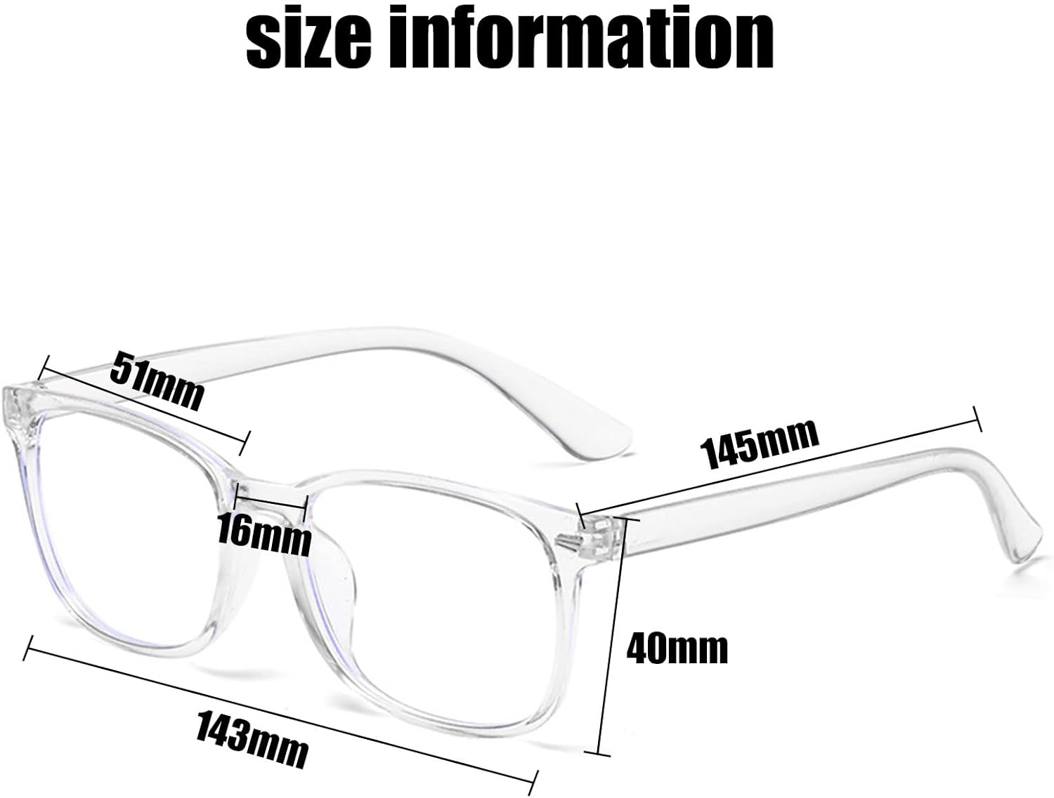 BGENHPON Upgraded Computer Game Anti-Blue Light, UV Ultraviolet Glasses, Anti-Eye Fatigue Square Frame Glasses for Men and Women, Transparent Lens Design