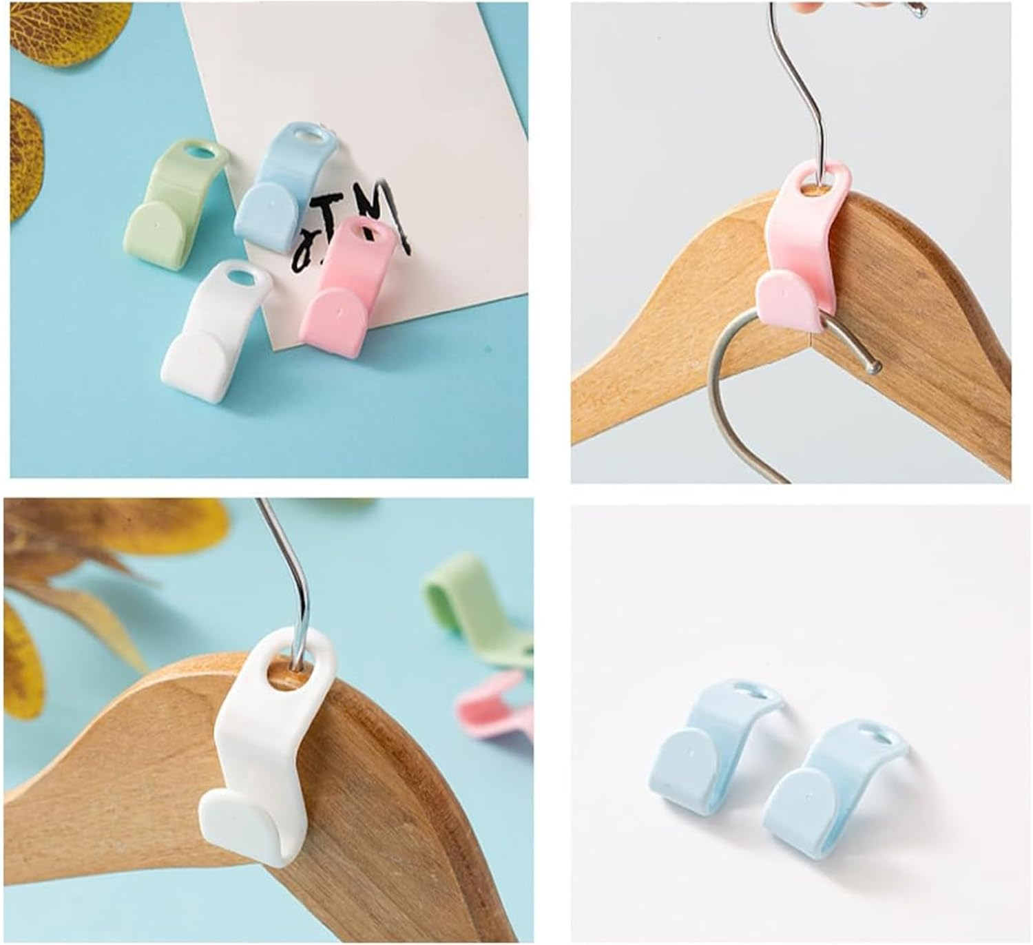 Hanger Hooks 10 Pack - Closet Space Savers with Non-Slip Design | Outfit Organizer Extender Hooks for Dresses, Shirts, Pants | Multi-Layer Hanging System for Wardrobe, Clothes Storage & Home O image number 6