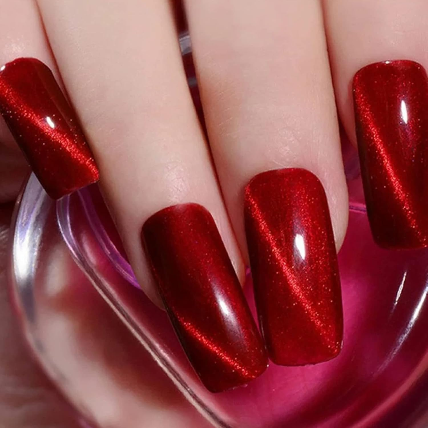 2Pcs Cat Eye Magnet for Nails 3D Cat Eye Magnet Strong Pen Dauble Head Cat Eye Magnet Stick Cat Eye Gel Nail Polish Nail Art Manicure Tool image number 6