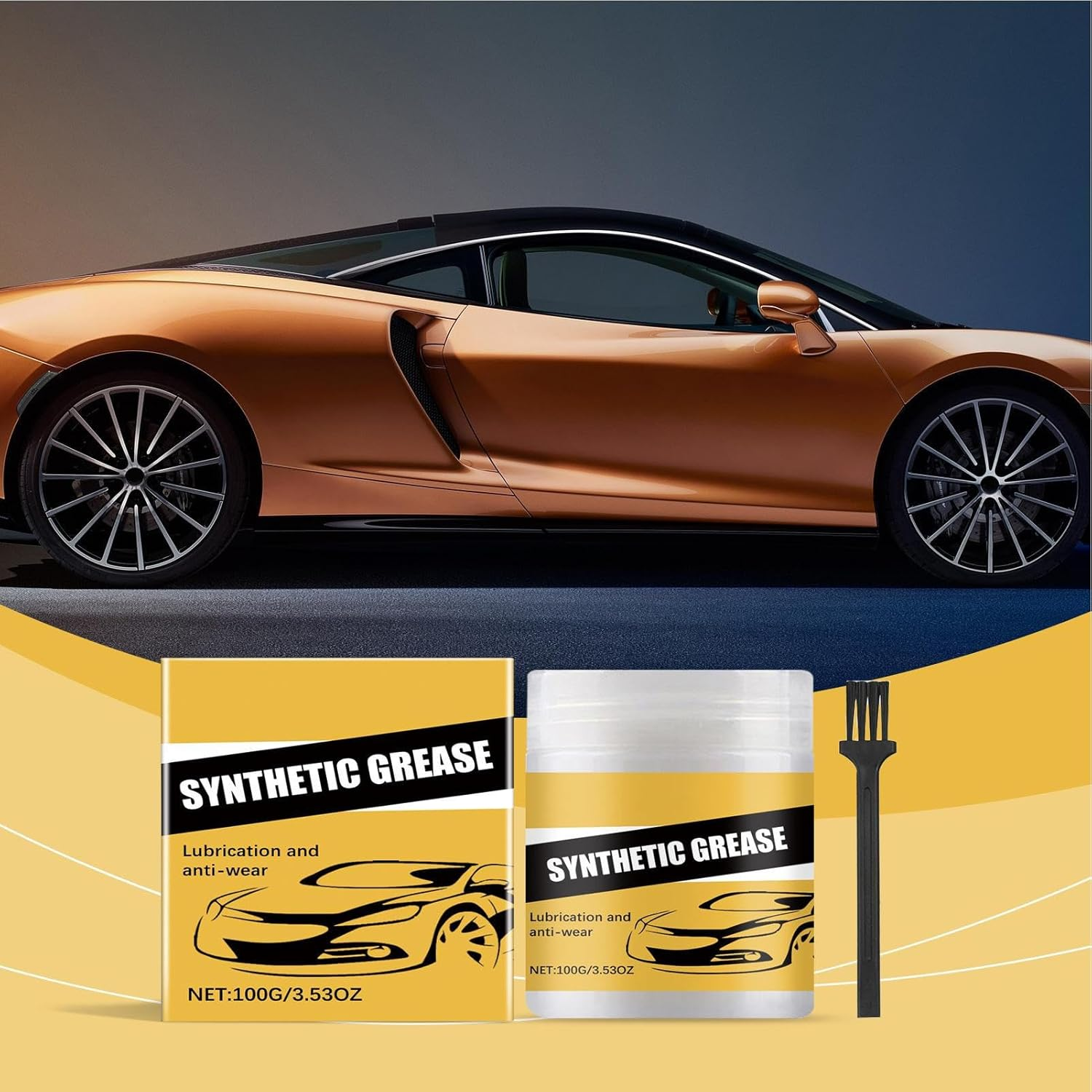 Wheel Bearing Grease - Lubricant for Car Door | Multi-Purpose Lubricant 100G for Maintenance Auto Garage Brake Trailer Chain Automotive Applications and Equipment Care image number 1
