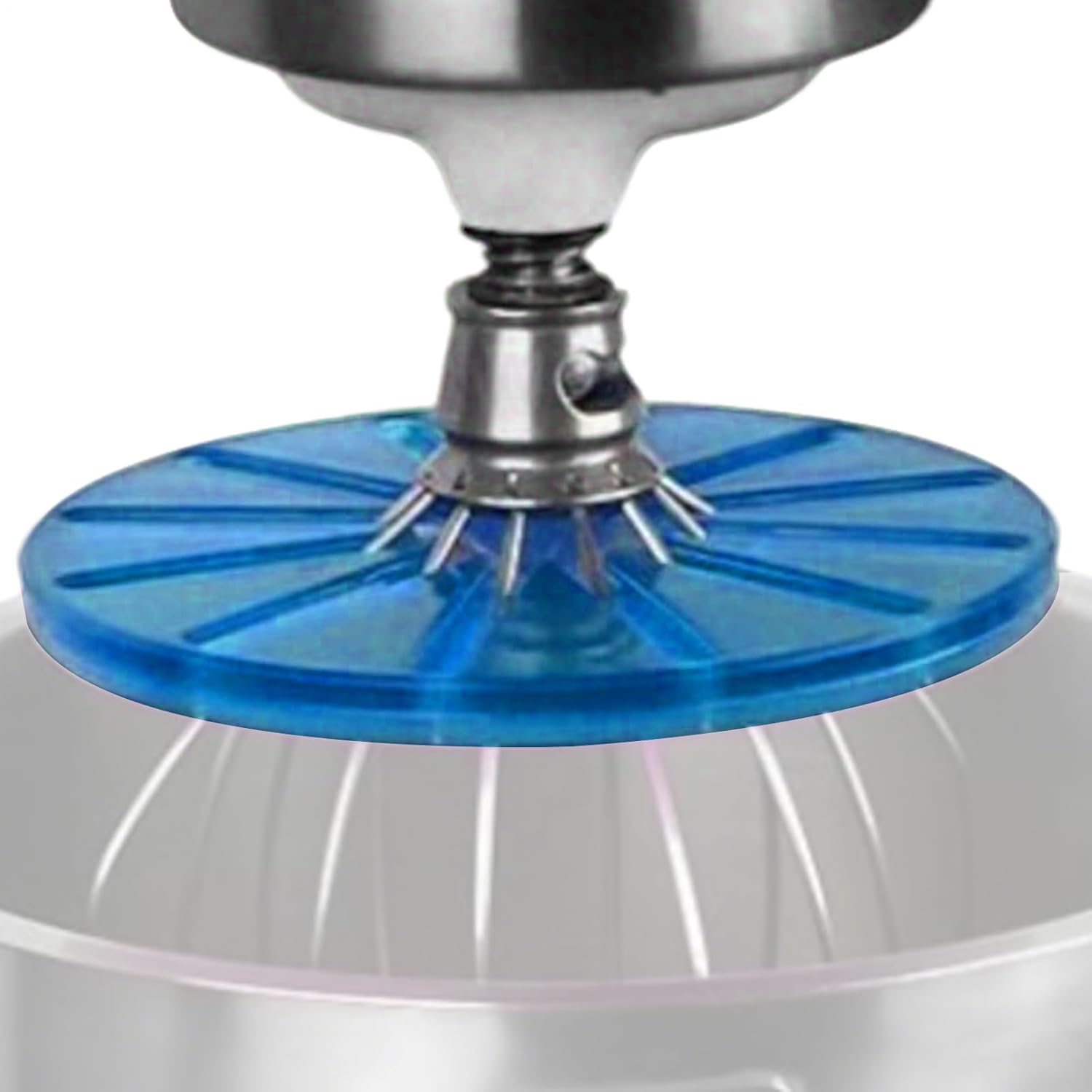 Round Stand Mixer Wiper, Anti-Splatter Baffle for 6-Wire Whisks, Bowl Wiper Attachment for Easy Cleaning, Multi-Purpose Kitchen Tool Splatter Guard, Wear-Resistant Kitchen Gadget - Blue image number 5