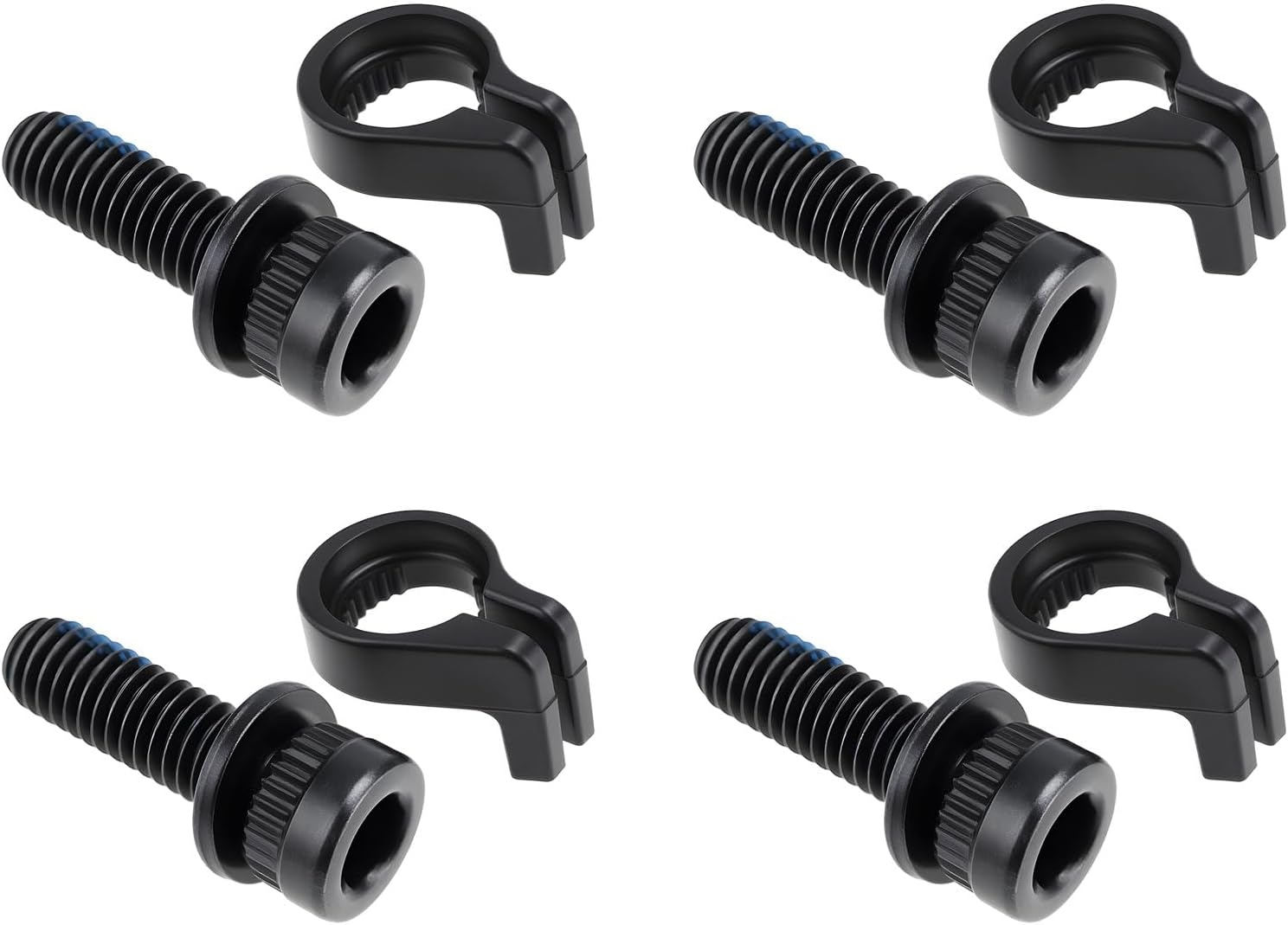 SING F LTD 4 Sets Bicycle Calliper Fixing Bolt M6X18.7Mm with Snap Ring Compatible with Shimano BR-S7000 image number 4