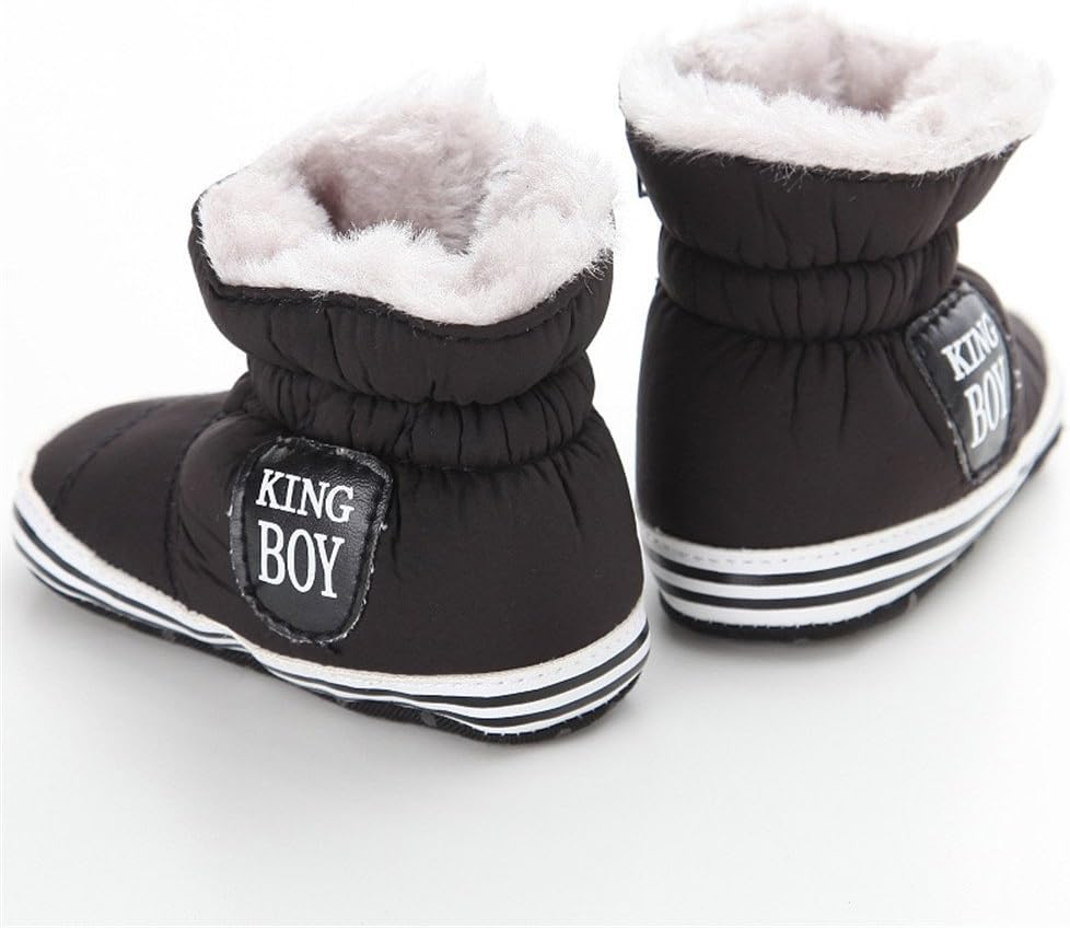 L-Peach Baby Boys' Winter Wear, Cold Protection, First Shoes, Kids, Newborn Shoes, Warm, Waterproof, Cold Protection, Baby Walking Shoes, for Beginning Walking, Infants, Walking Support, Zipper, Easy image number 5