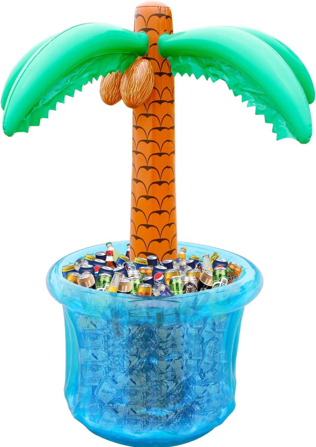 PARENTSWELL 63&rdquo;Inflatable Palm Tree Cooler, Summer Swimming Party Decoration, Party Supplies for Pool Party, Tropically Themed Party Luau Party and Hawaiian Party