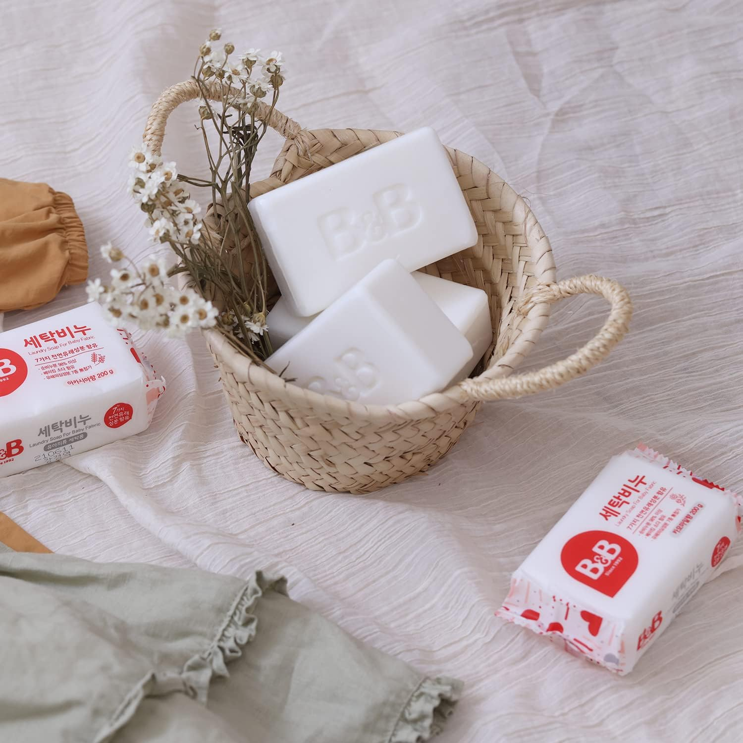 [B&B] B&B Laundry Soap for Baby Clothing [(Chamomile) - 200G 3EA] image number 4