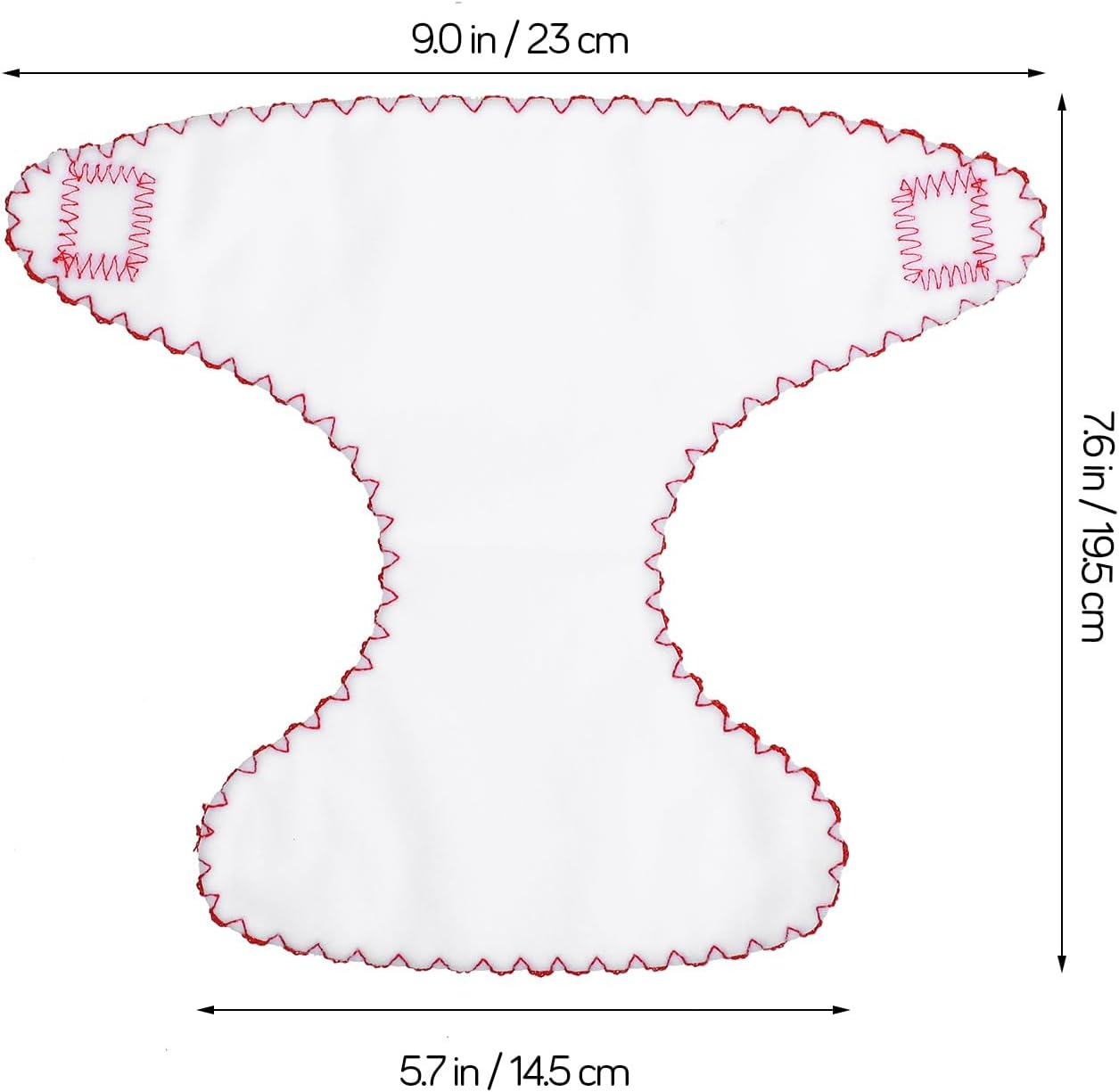 Kisangel Baby Doll Nappies Cloth Diapers 6Pcs Reusable Clothes Underwear for 18 Inch Dolls Kids DIY Care Play image number 6